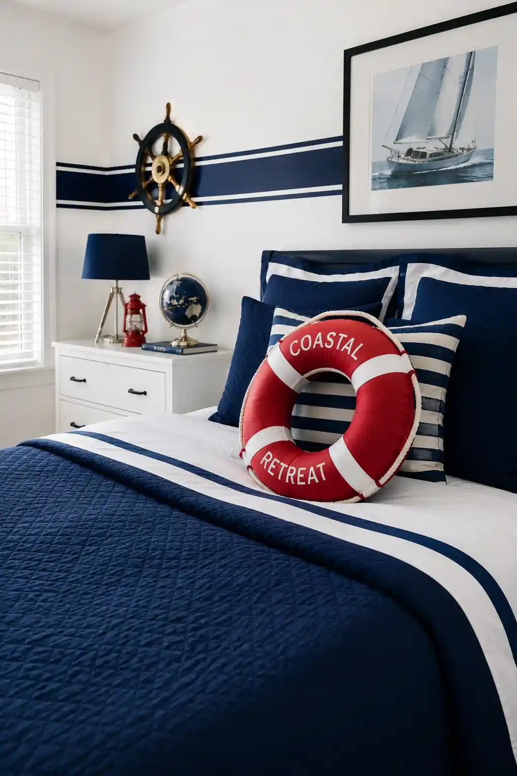 Bold Red Accents for a High-Contrast Look