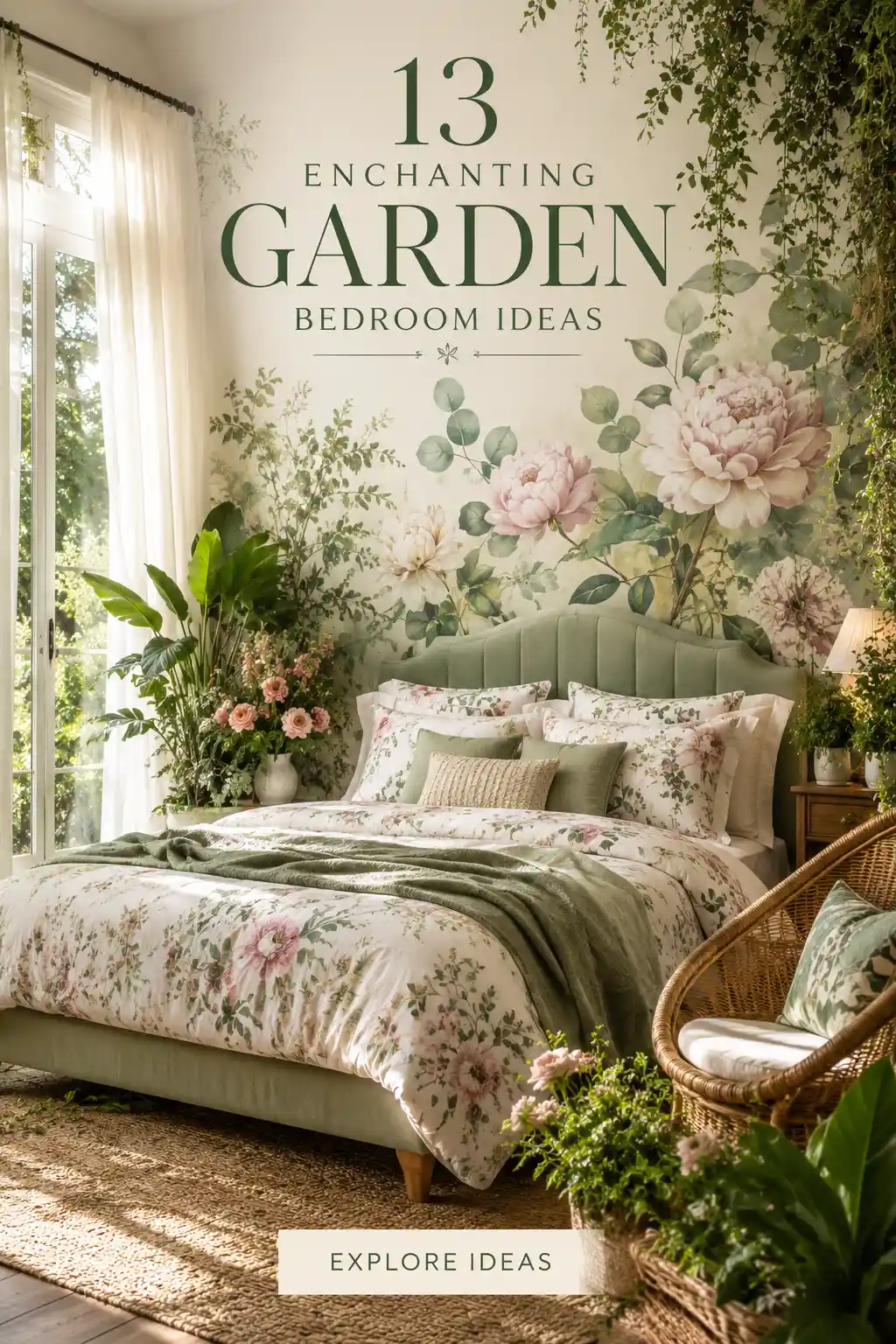 13 Enchanting Ways to Create a Garden Theme Bedroom