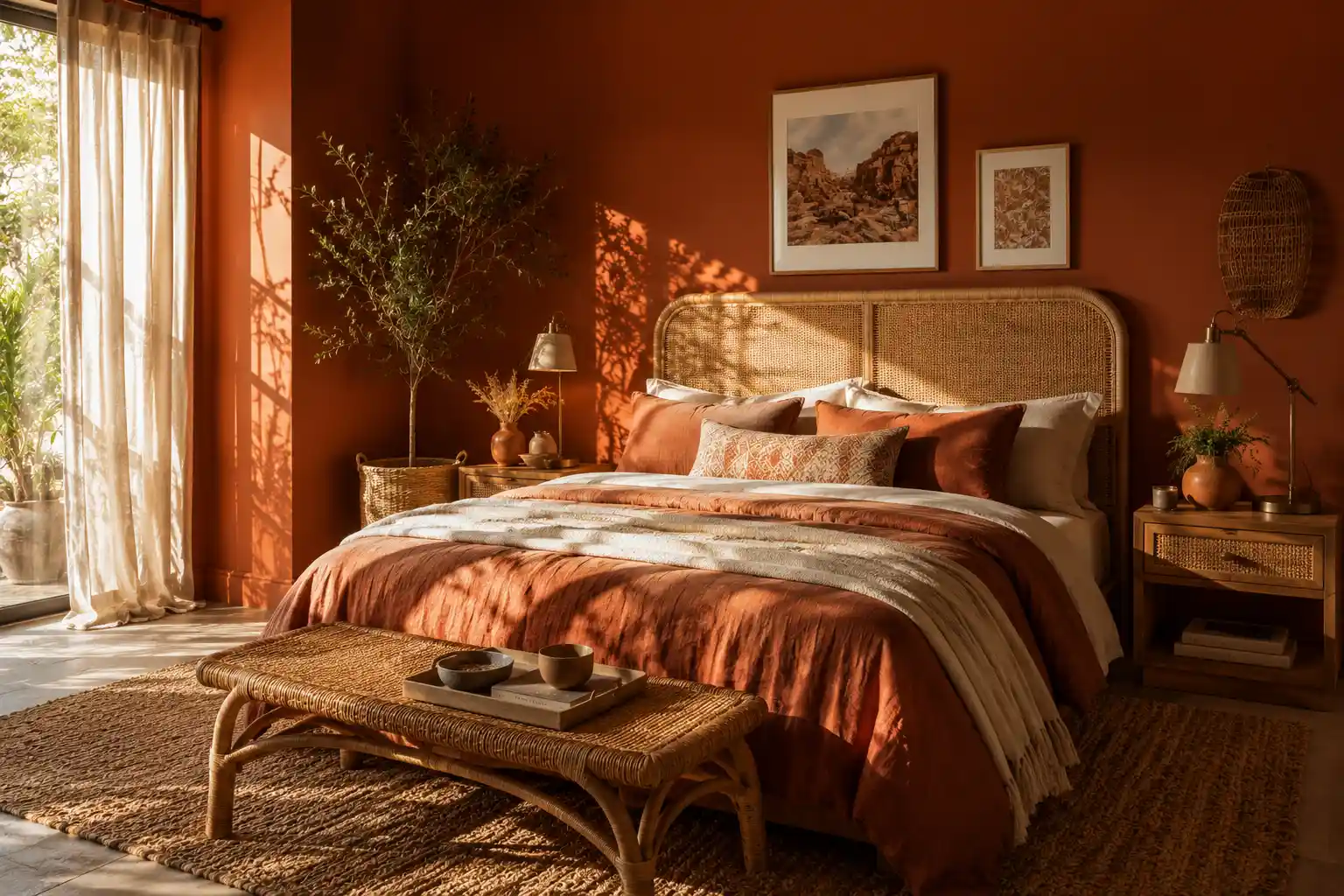 Terracotta and Burnt Sienna for Earthy Intimacy