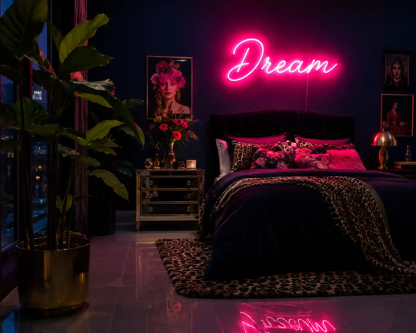Mismatched Eclectic Nightstands