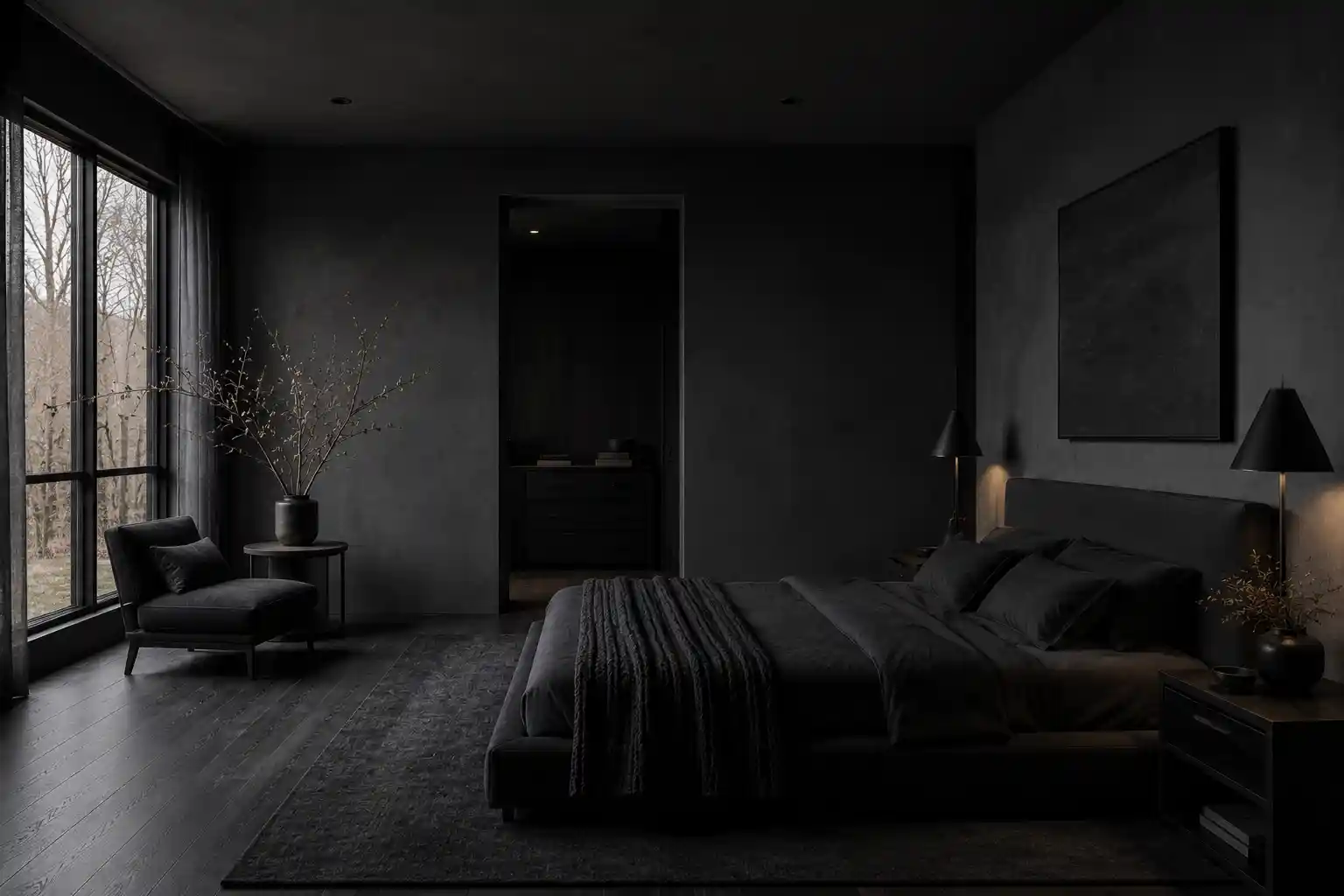 Monochromatic Dark Color Palettes