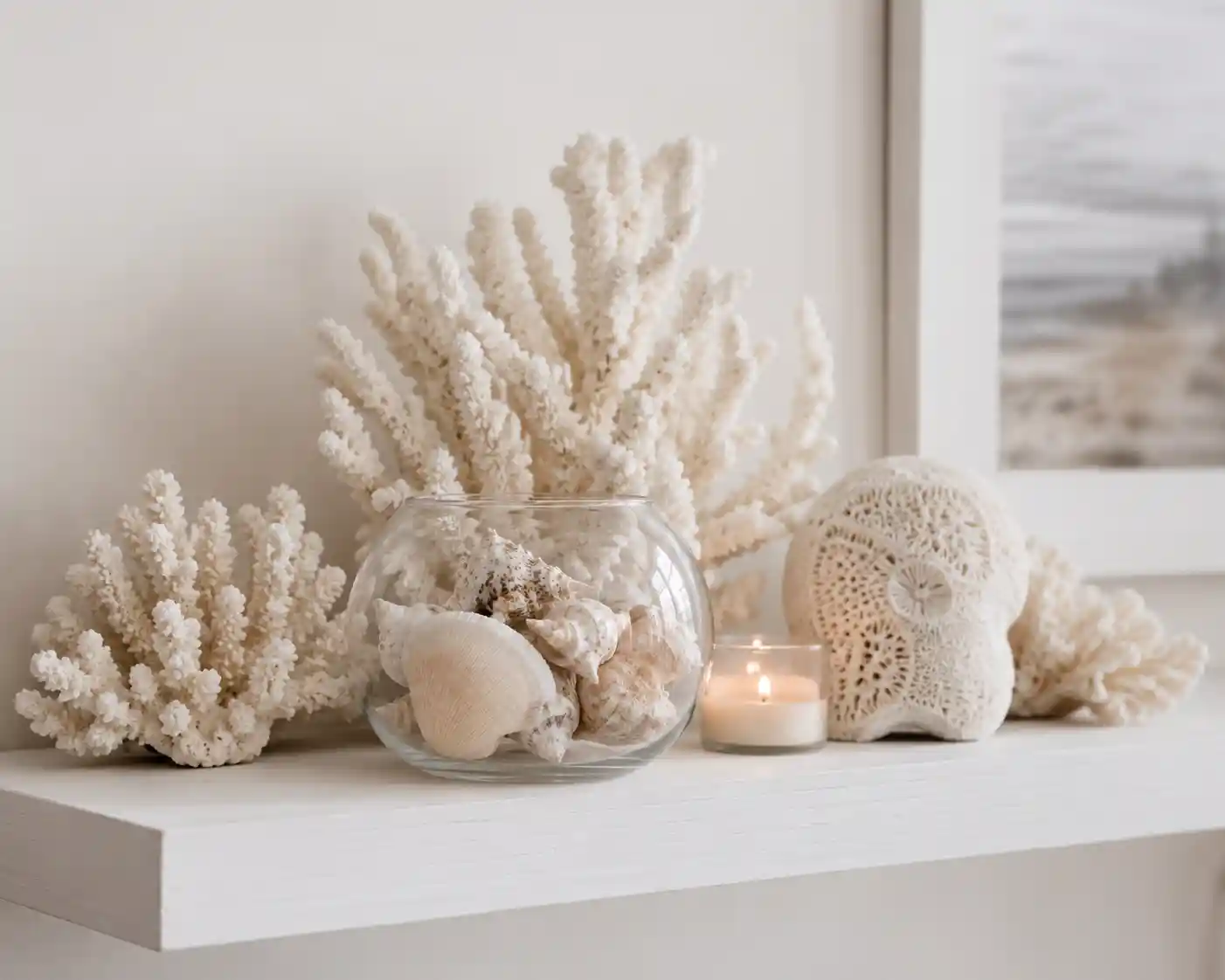 Curate a Seashell and Coral Display