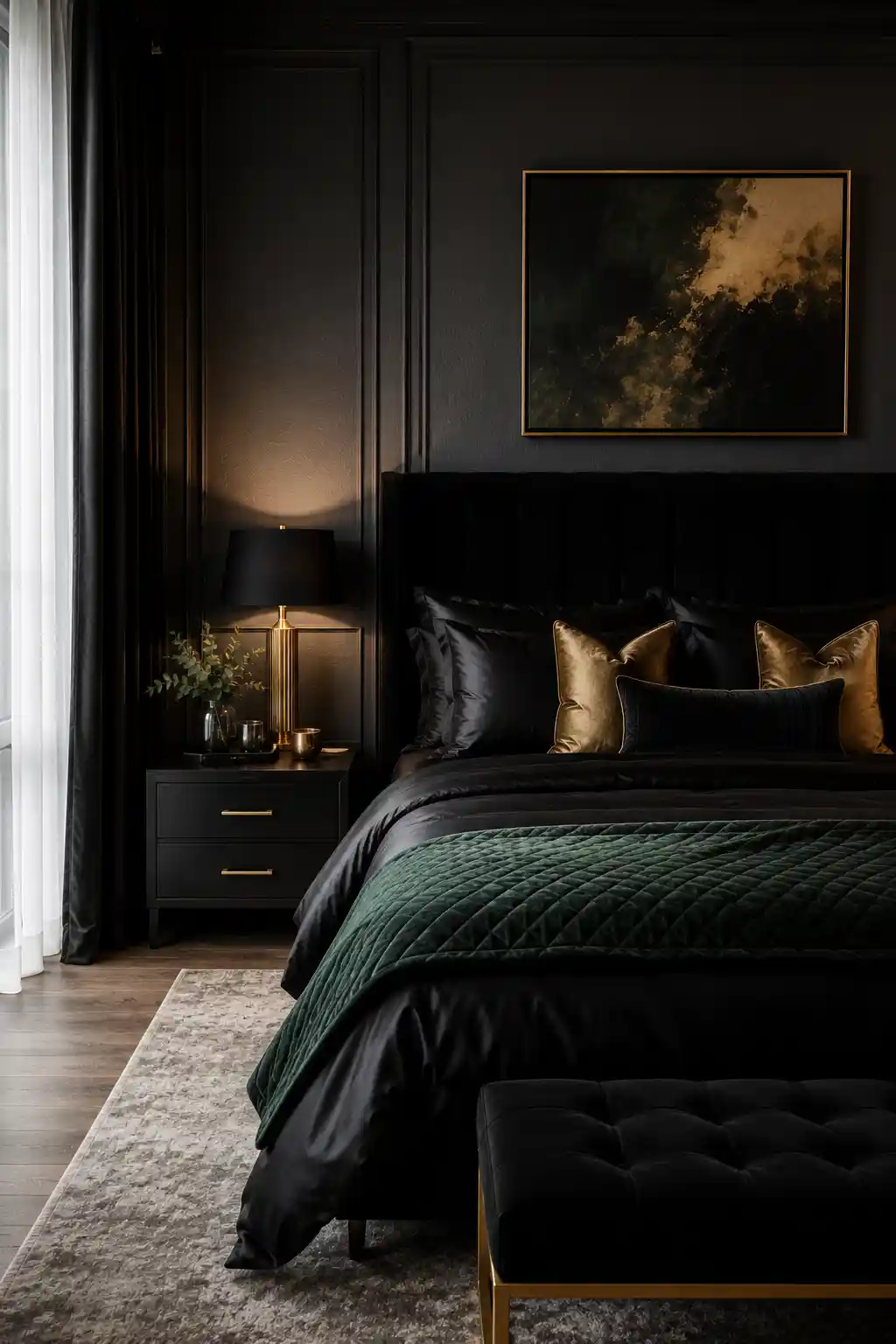 Regal Silk and Emerald Accents