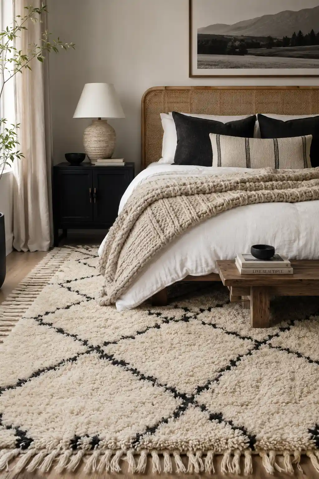 Plush Moroccan Beni Ourain Shag