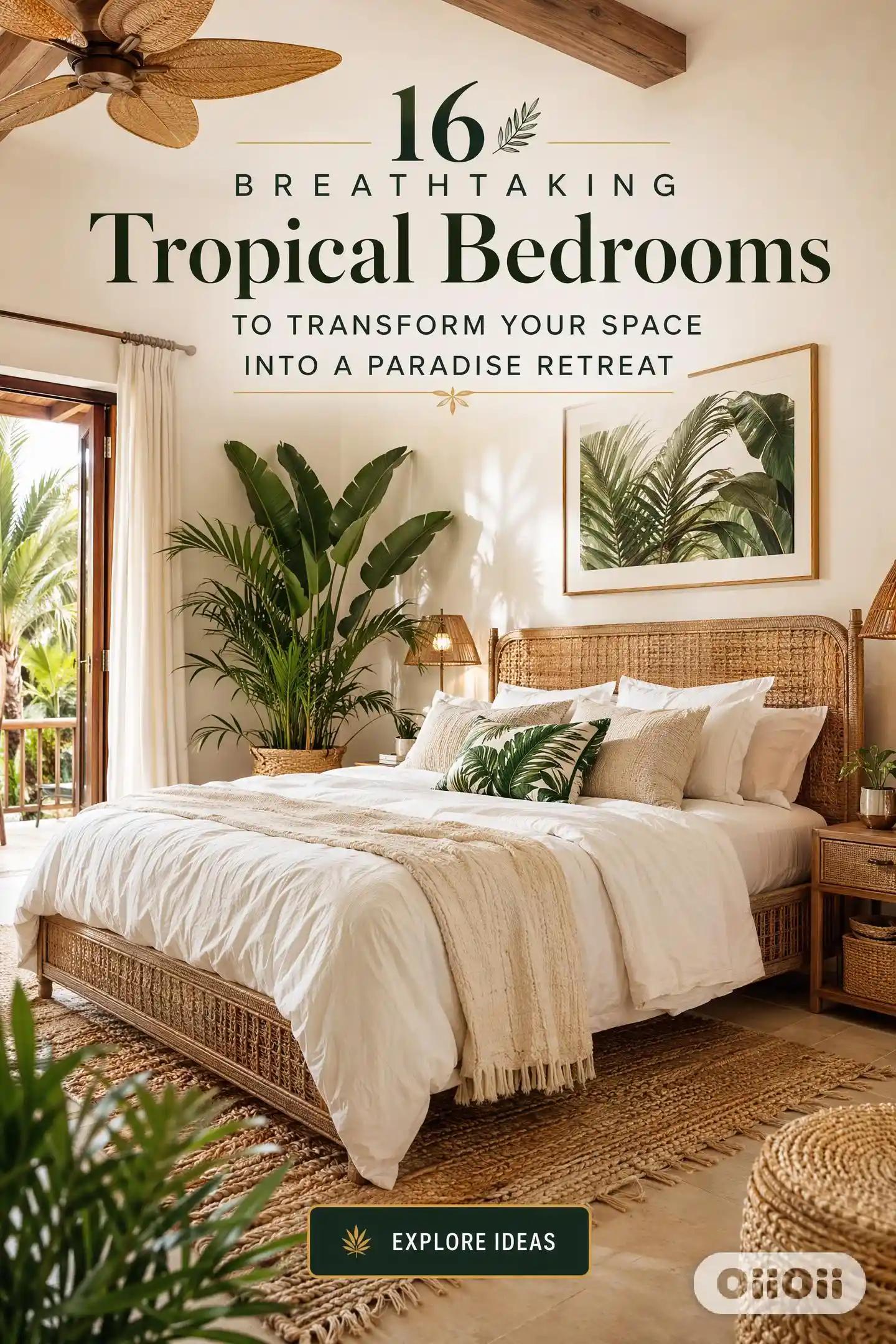 16 Breathtaking Tropical Bedrooms to Transform Your Space into a Paradise Retreat