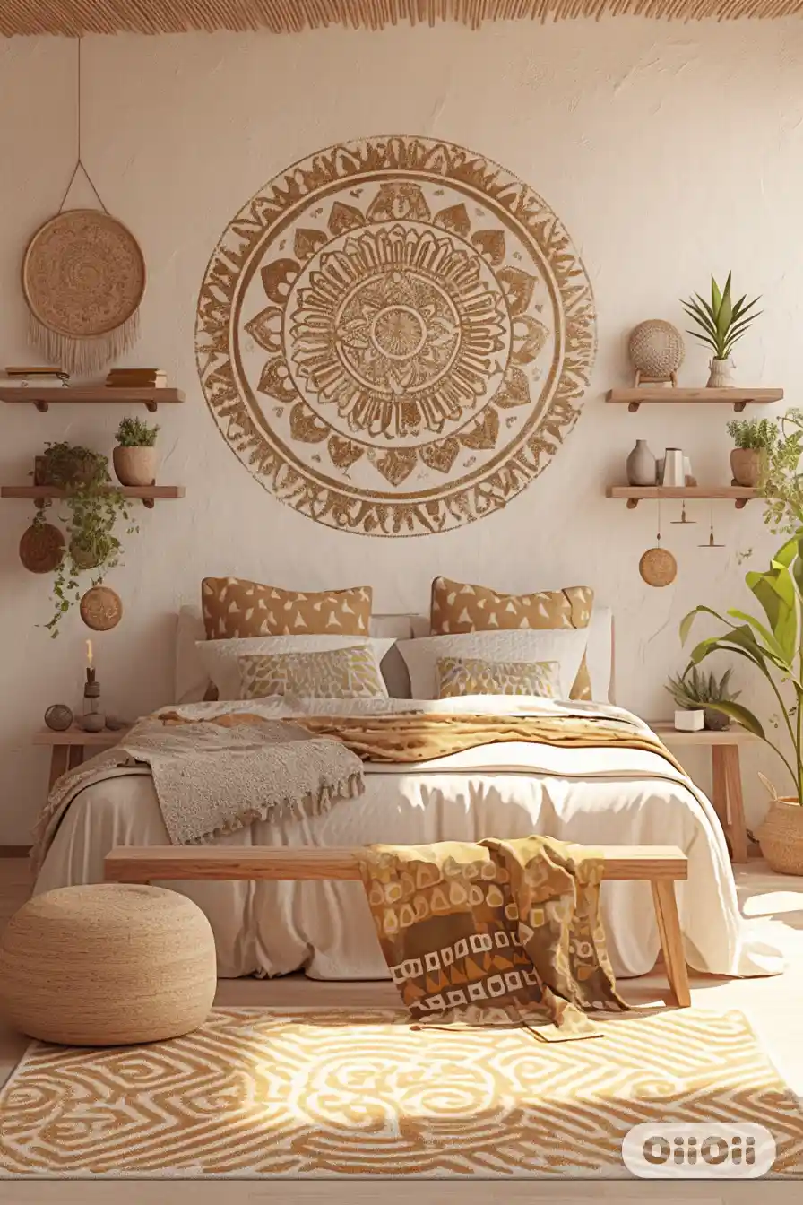 Zen-Inspired Circular Mandala Rugs
