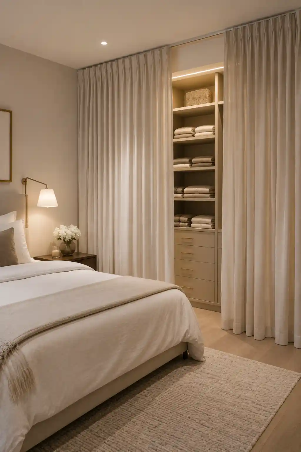 Softened Walk-In Closet Enclosures