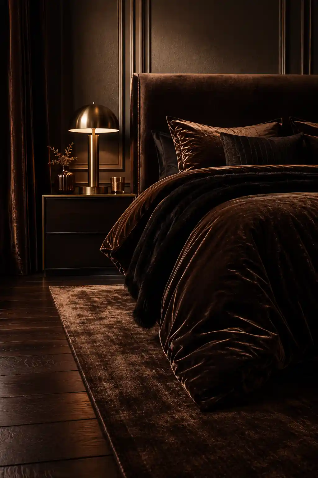 Chocolate Brown Velvet Luxury