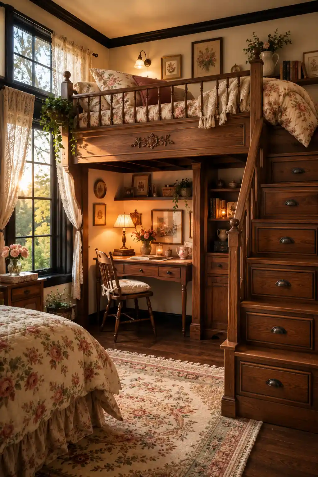 Cottage-Core Loft Bedding