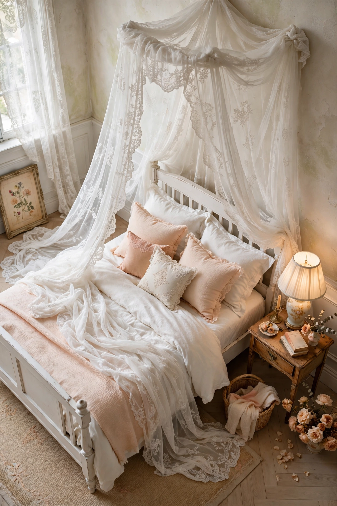 Ethereal Sheer Lace Canopies