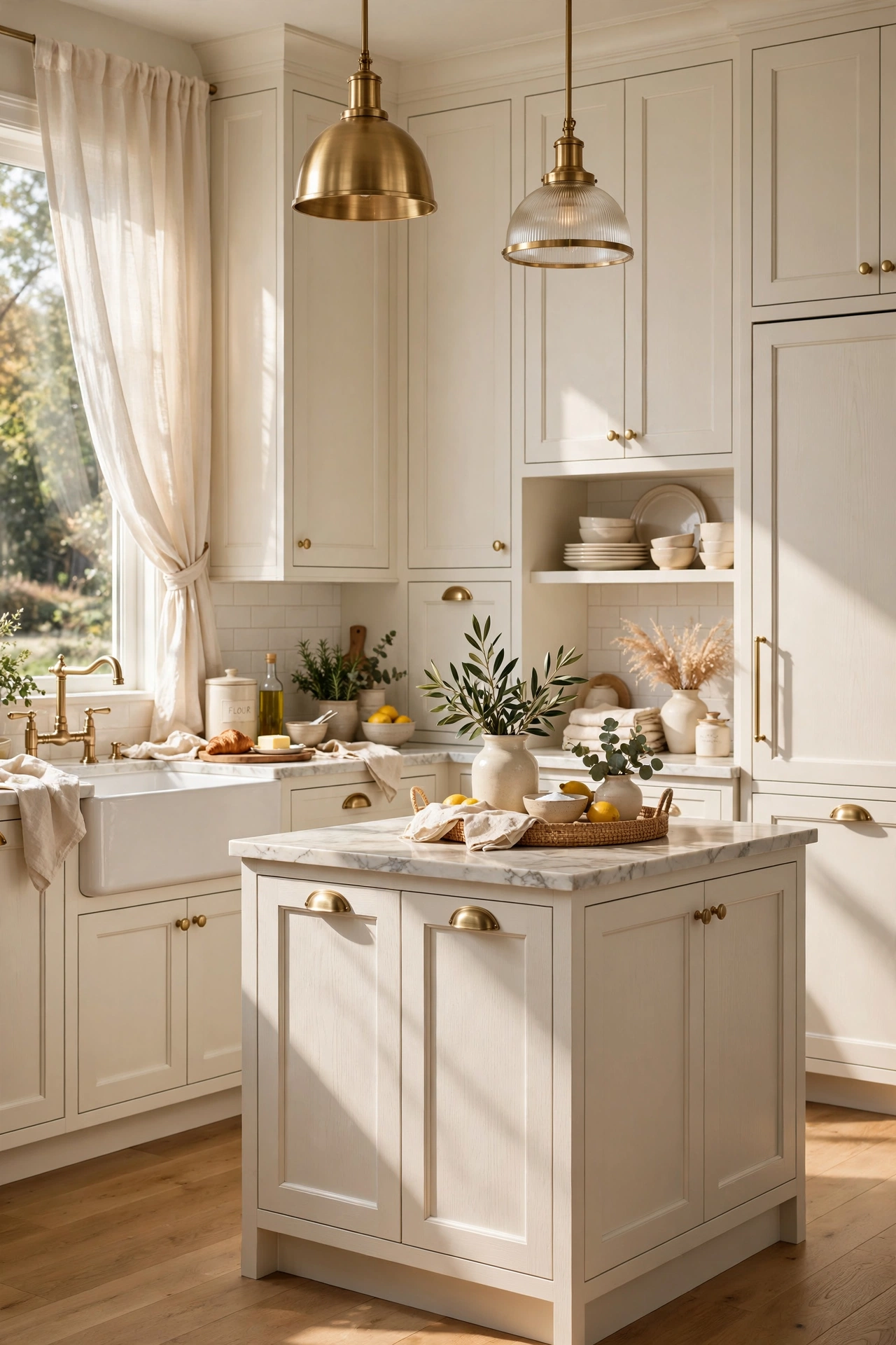 Creamy Shaker Cabinetry for a Classic Look
