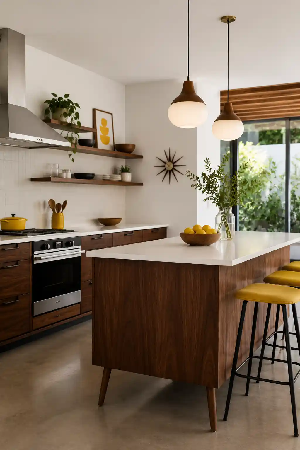 Mid-Century Modern Walnut Contrast