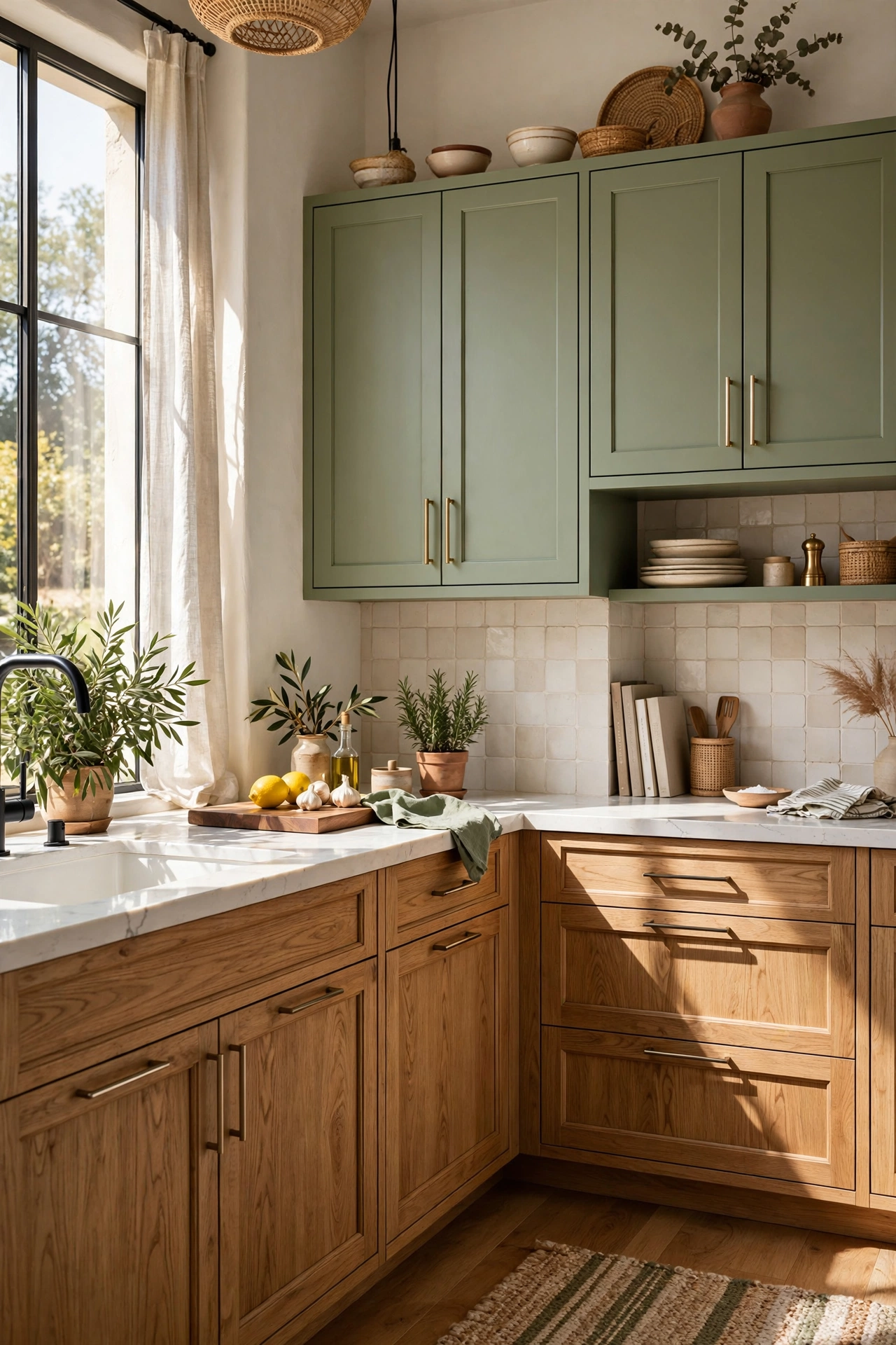 Refreshing Contrasts with Muted Paint