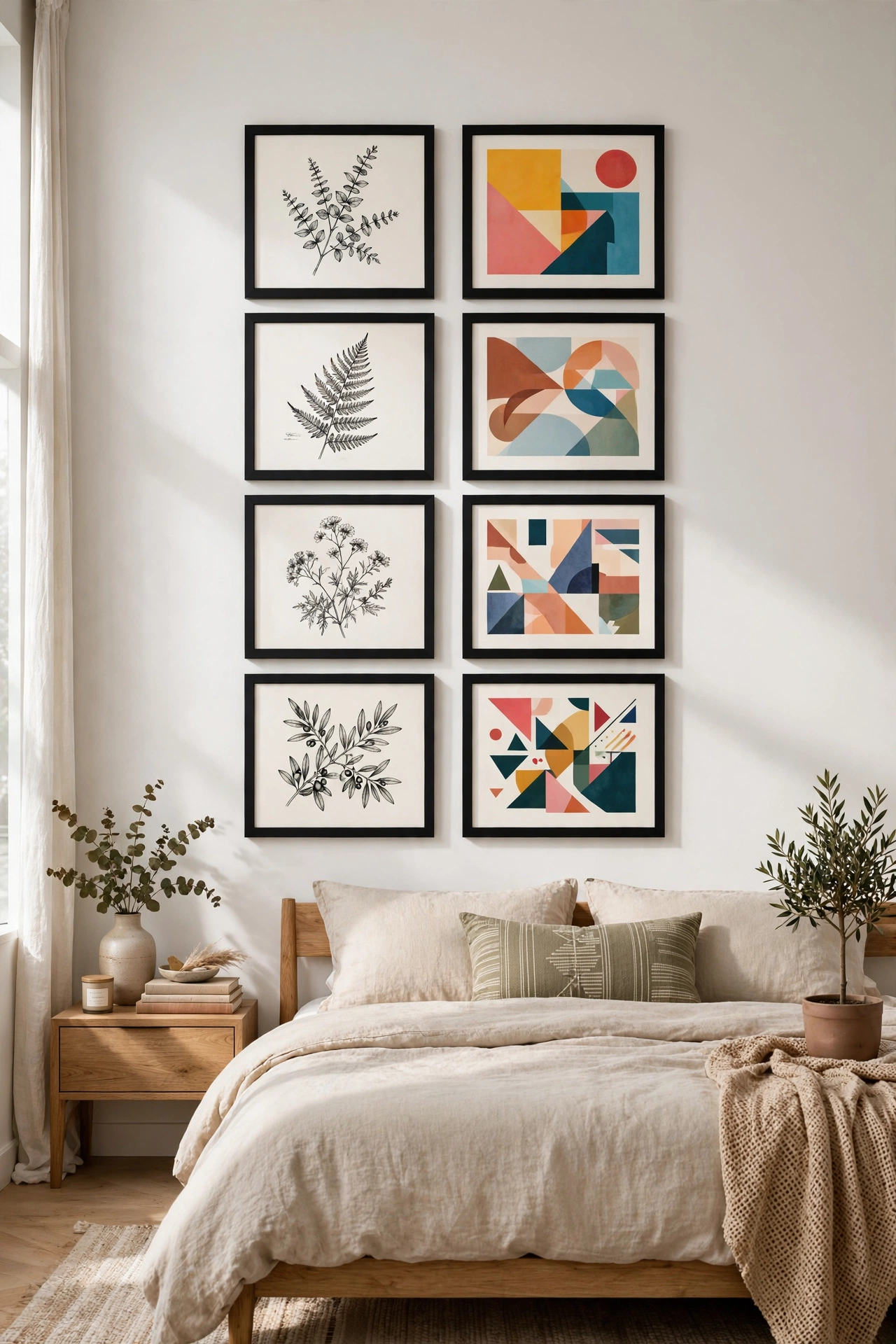 Symmetrical Gallery Walls with Personal Flairs