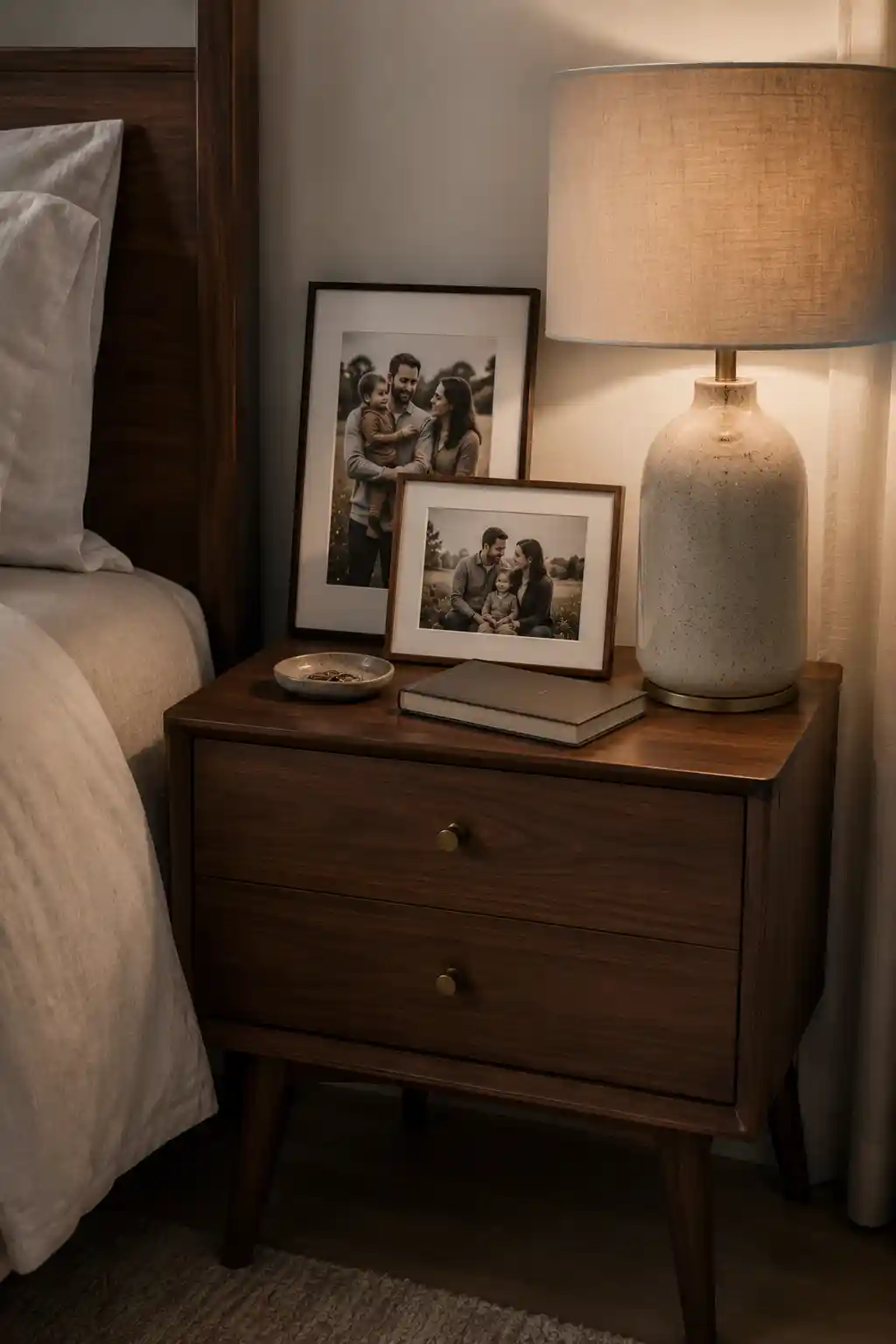 Intimate Bedside Table Vignettes