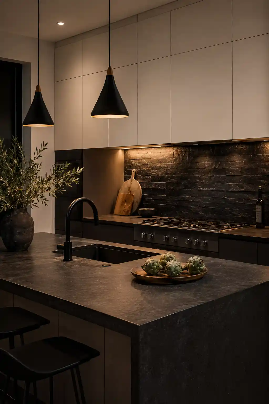 Moody Stone and Dark Contrast