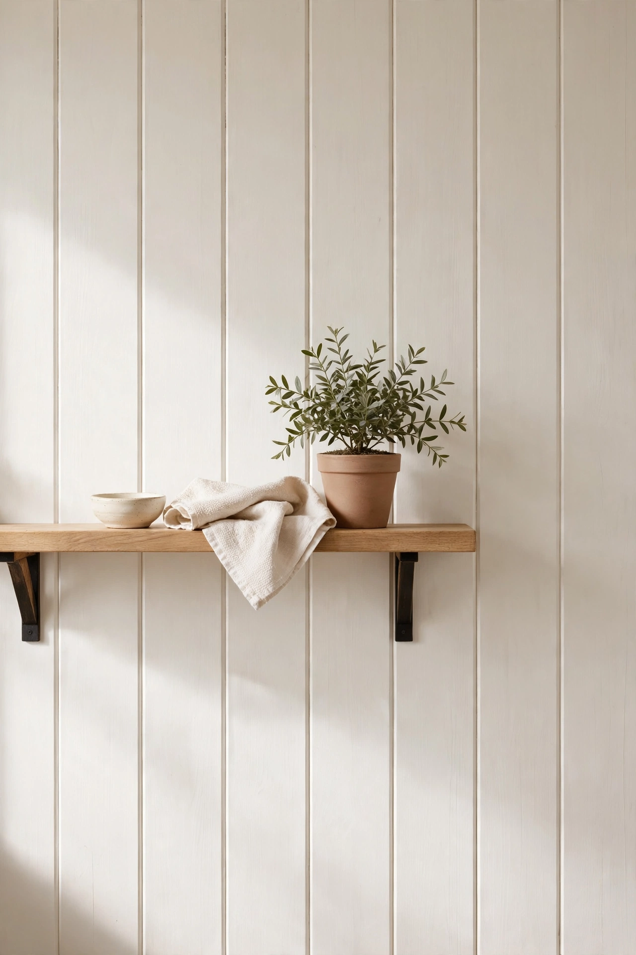 Subtle Shiplap Walls for Farmhouse Charm