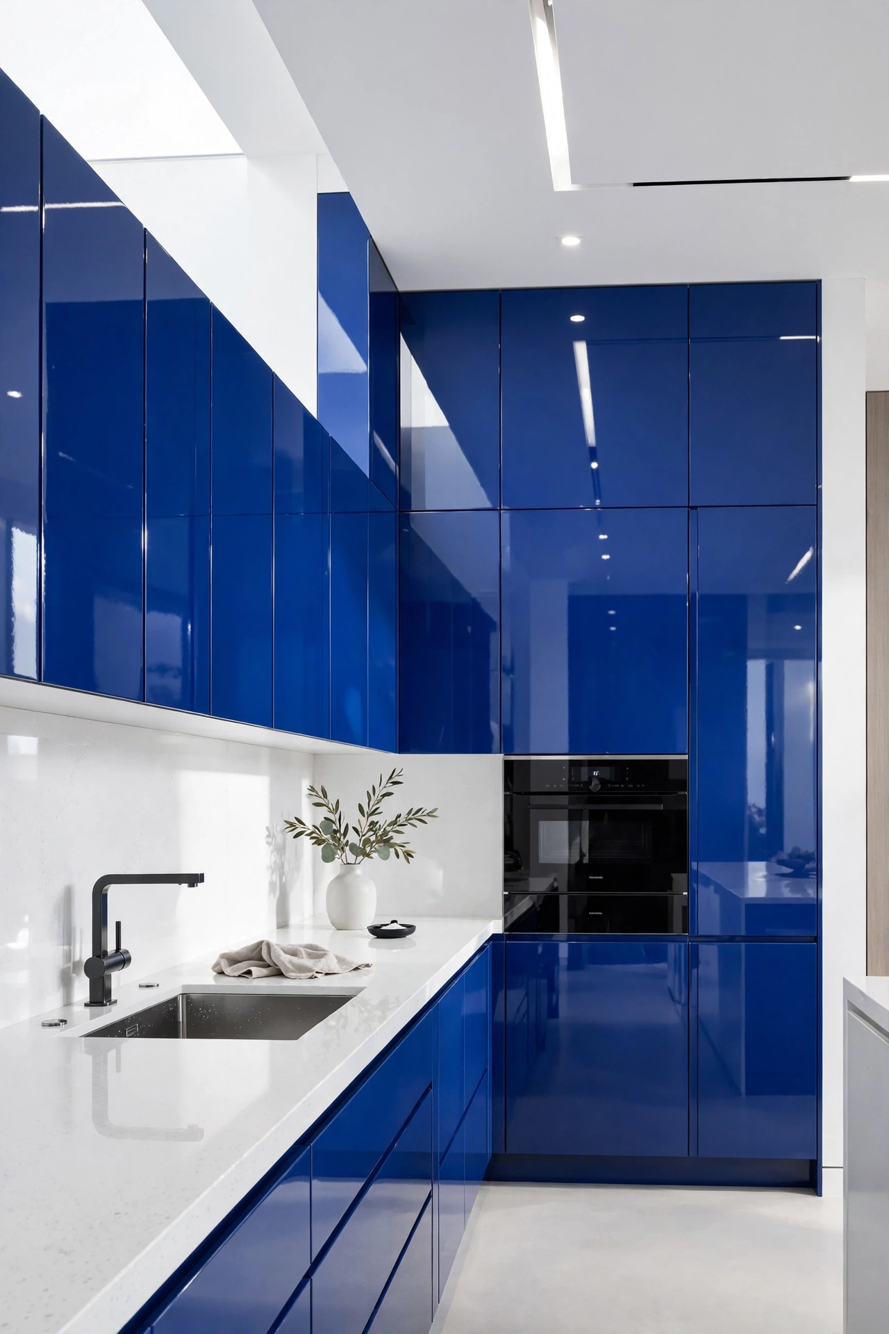 Bold Royal Blue for a High-Energy Modern Space