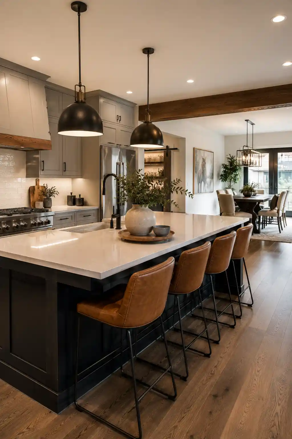 Modern Ranch with Leather Accents