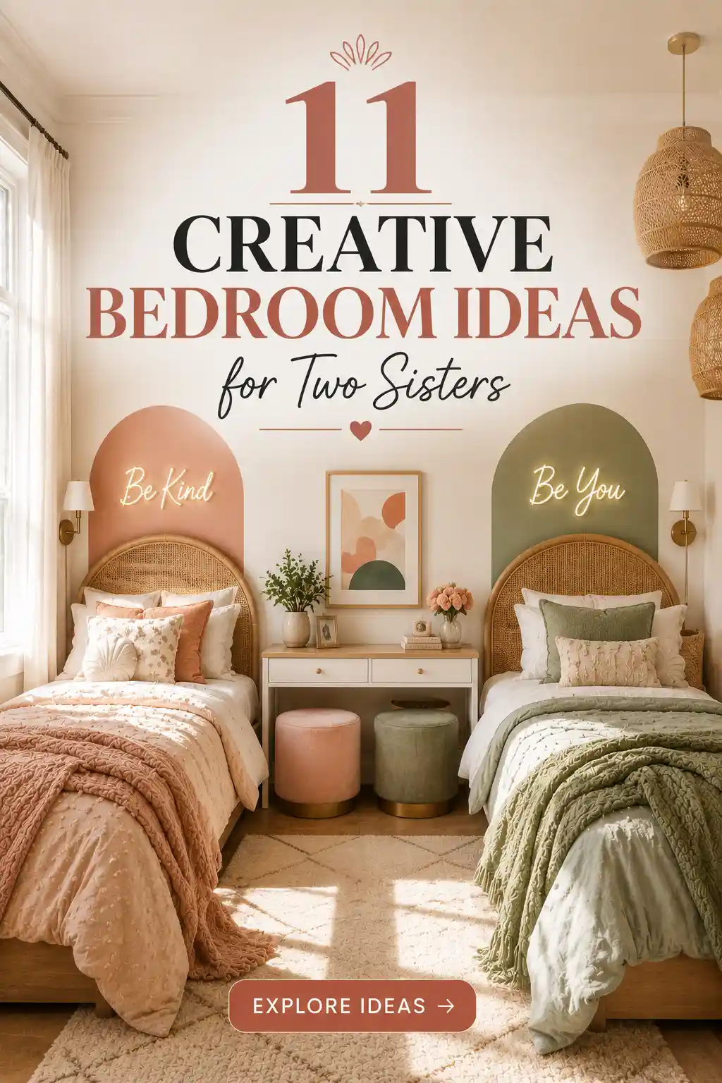 11 Creative Bedroom Ideas for Two Sisters to Share in Style