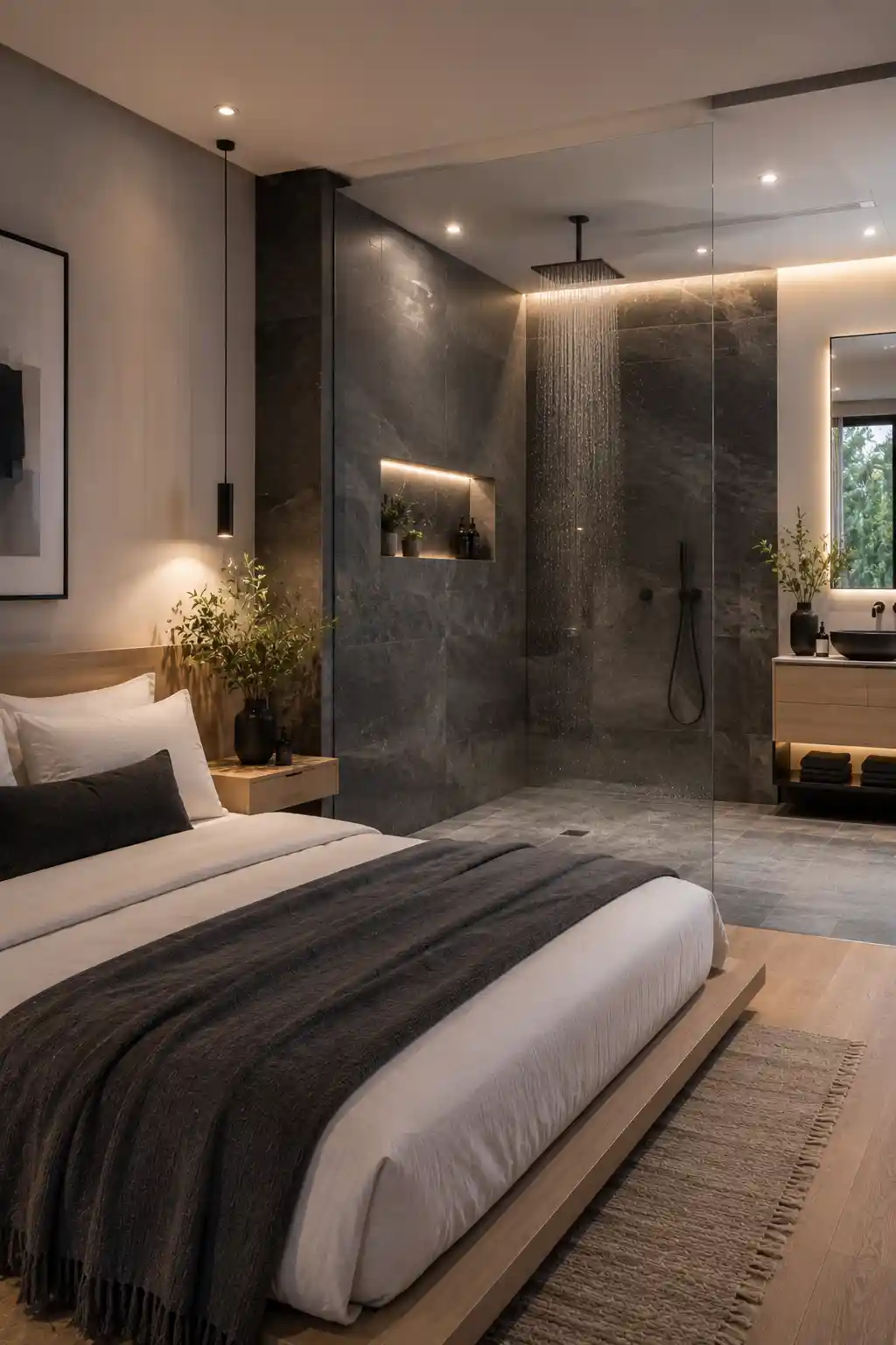 The Ultra-Modern Open Shower Suite