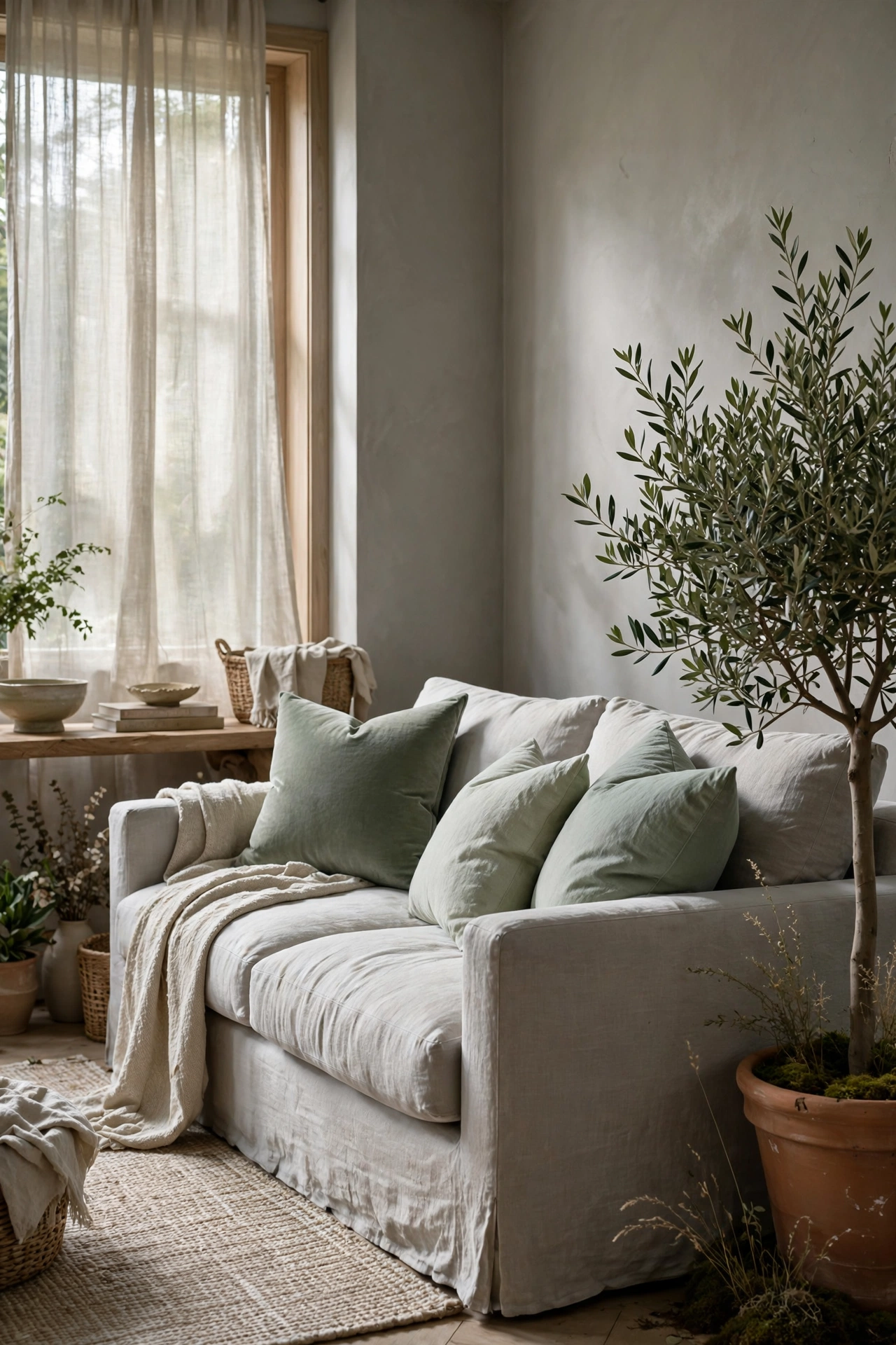 Muted Sage and Earthy Neutral Transitions
