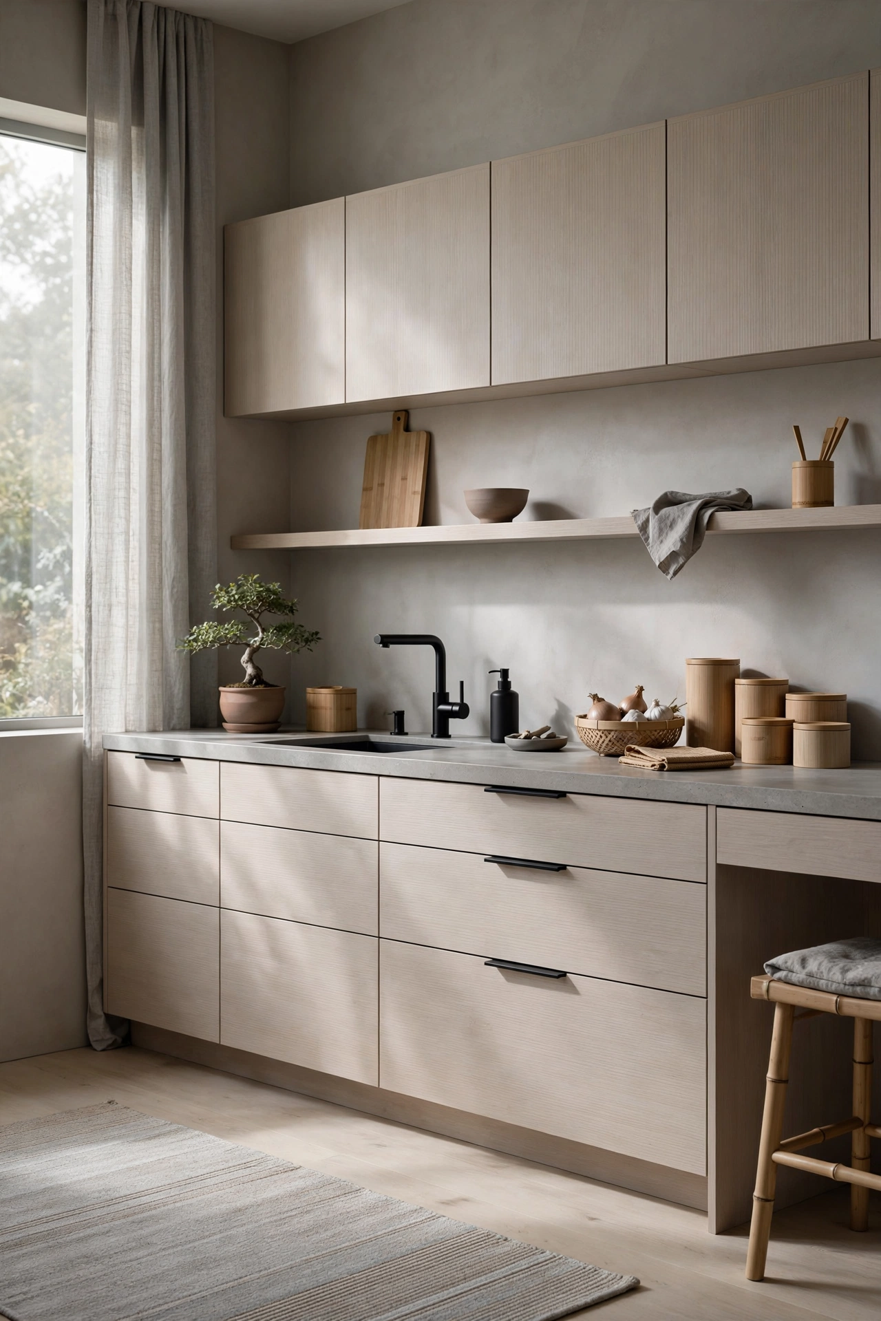 Japandi Simplicity: Minimalist Wood Accents