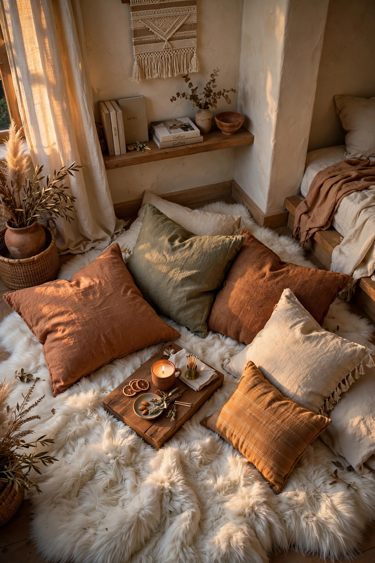 Layer Textures With a Plush Floor Lounge
