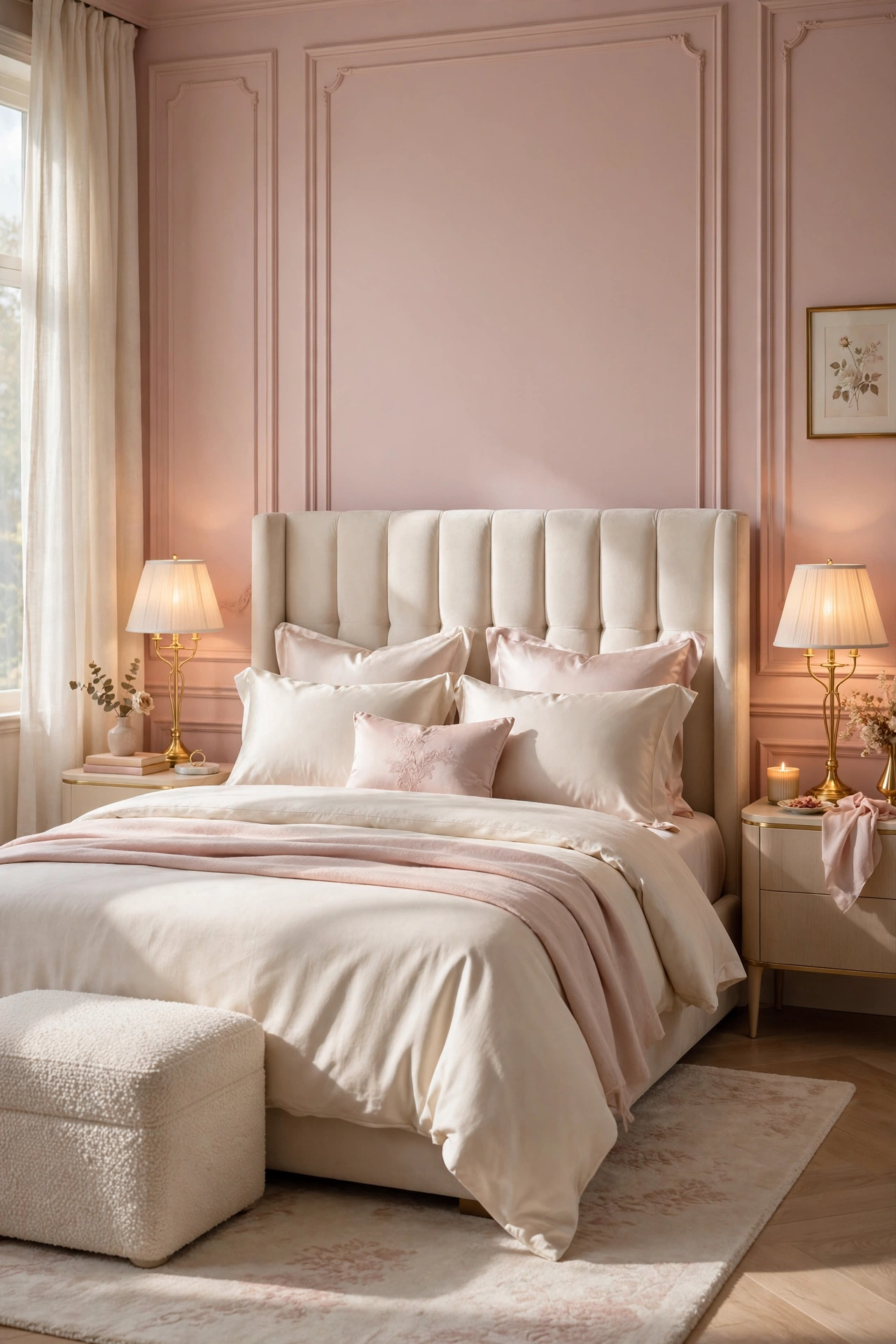 Romantic Blush and Ivory
