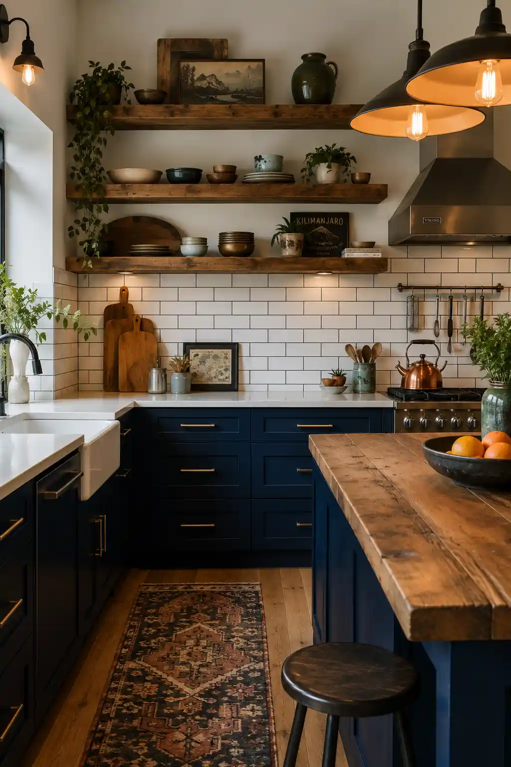 Mixed-Material Layout with Open Shelving