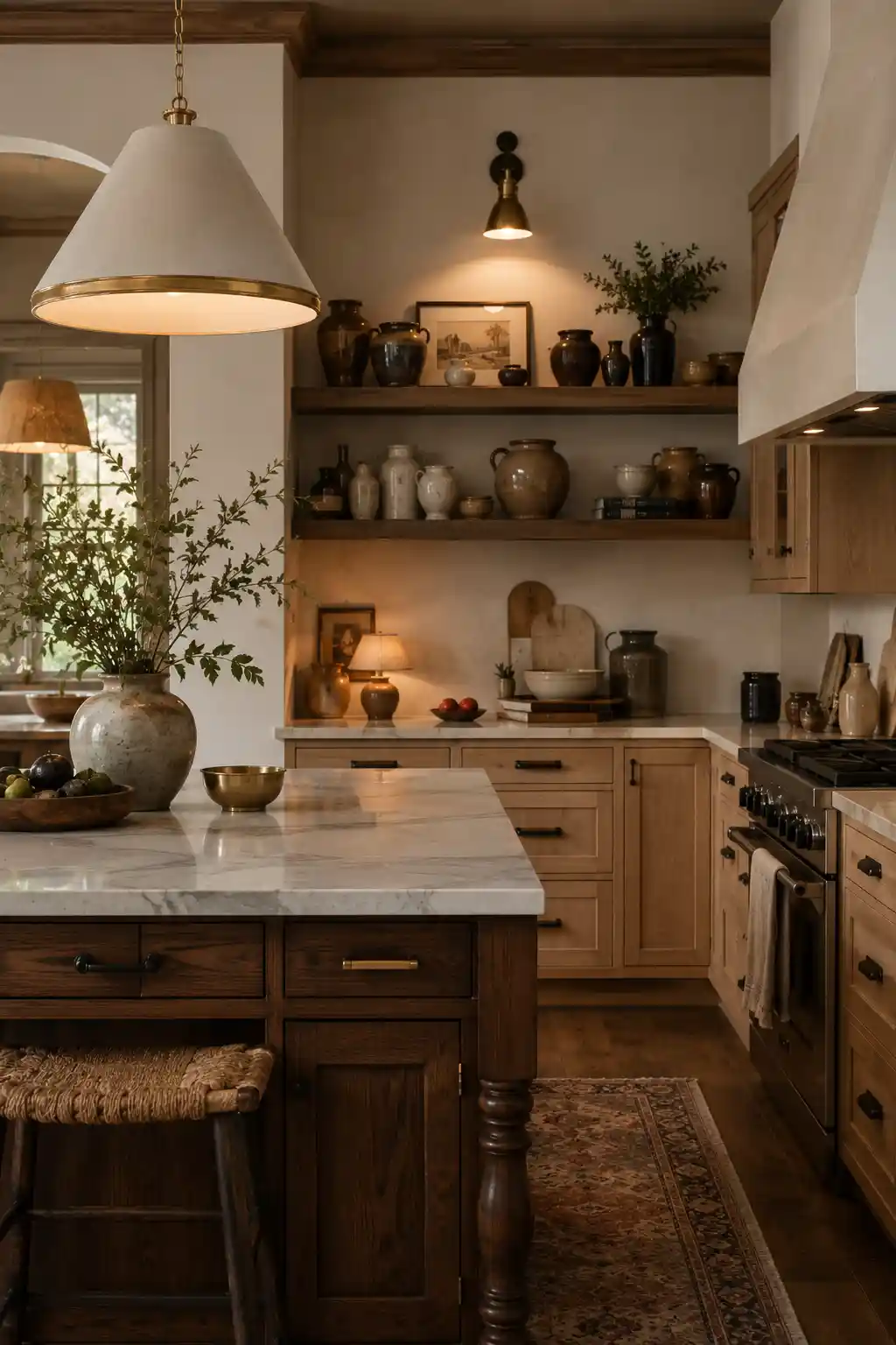 Mixed Wood Tones for an Eclectic Layered Look