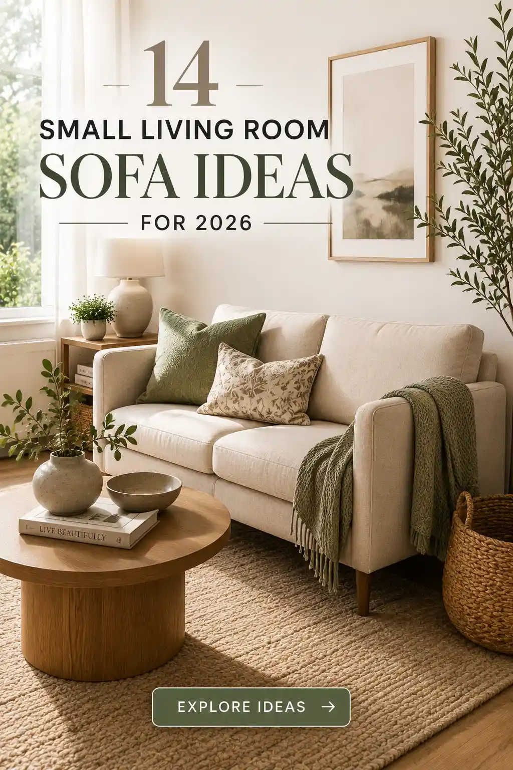14 Small Living Room Sofa Ideas for 2026 to Maximize Your Space