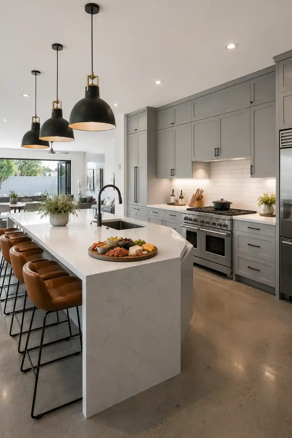 Open-Plan Social Peninsula Design