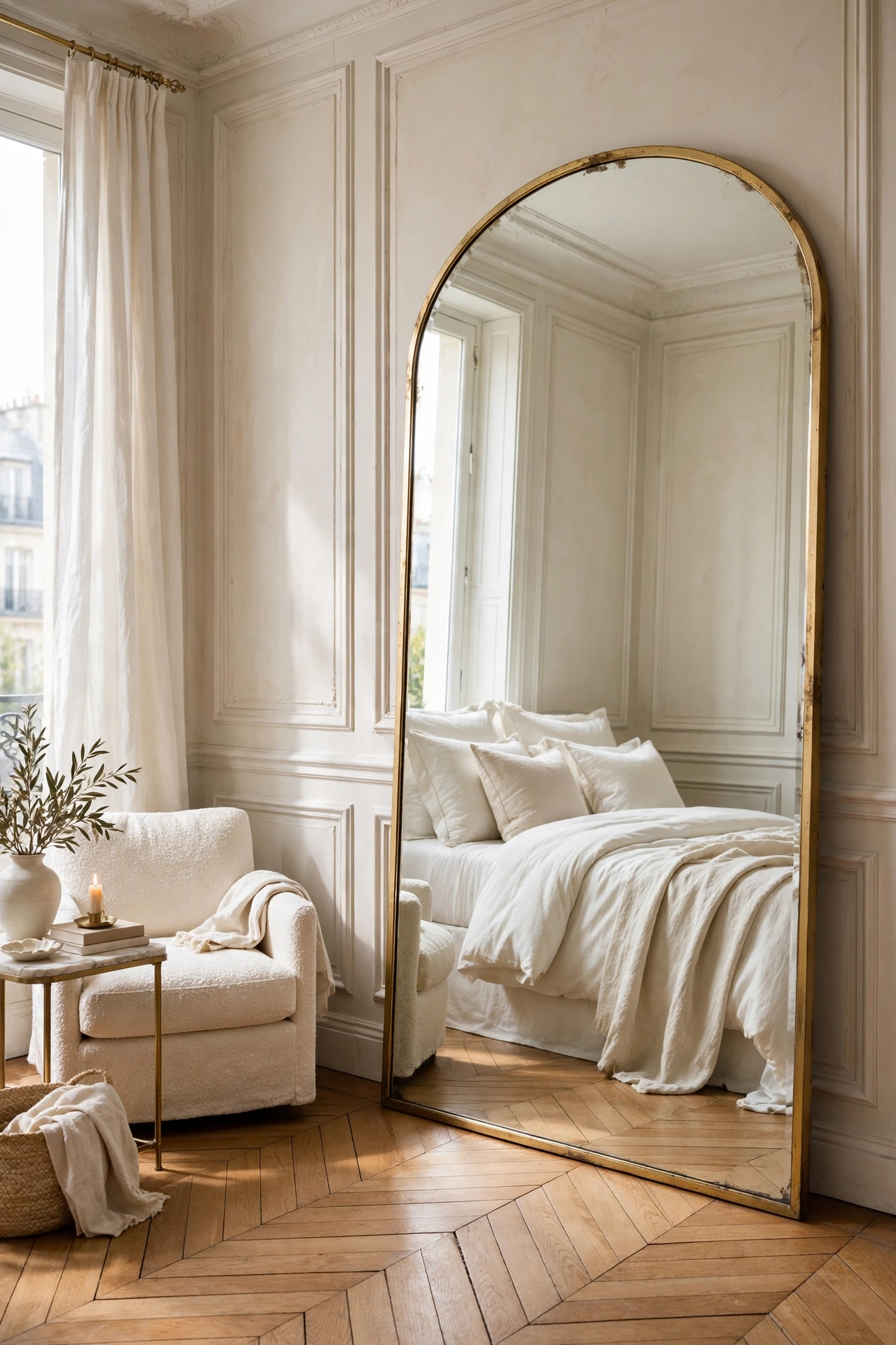 Expand Your View With an Arched Floor Mirror