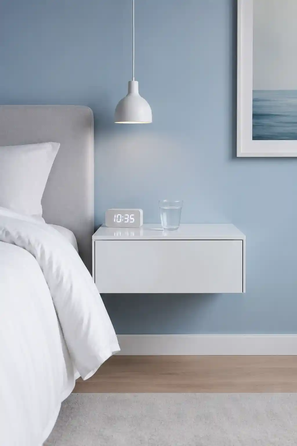 Floating White Lacquer Drawer