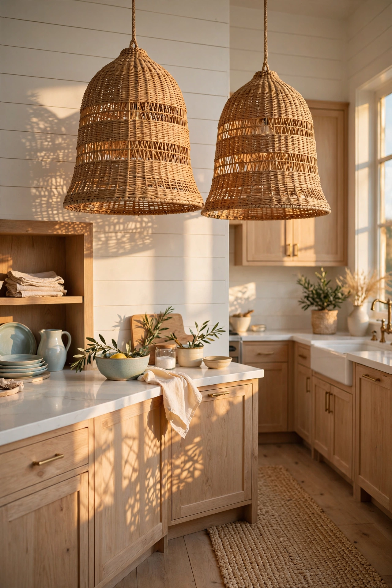 Organic Woven Rattan for Coastal Charm