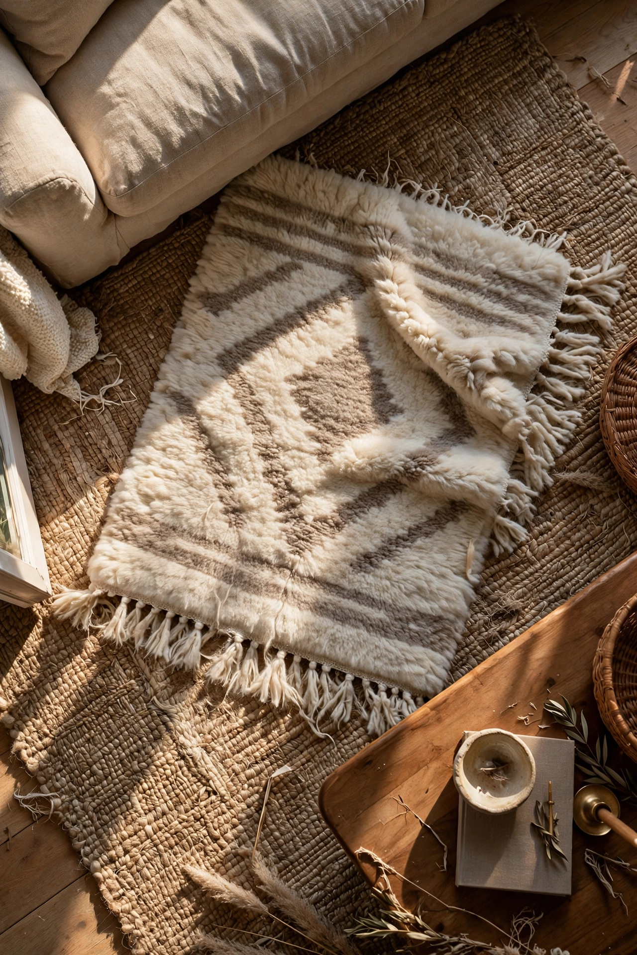 Tactile Dimension through Rug Layering