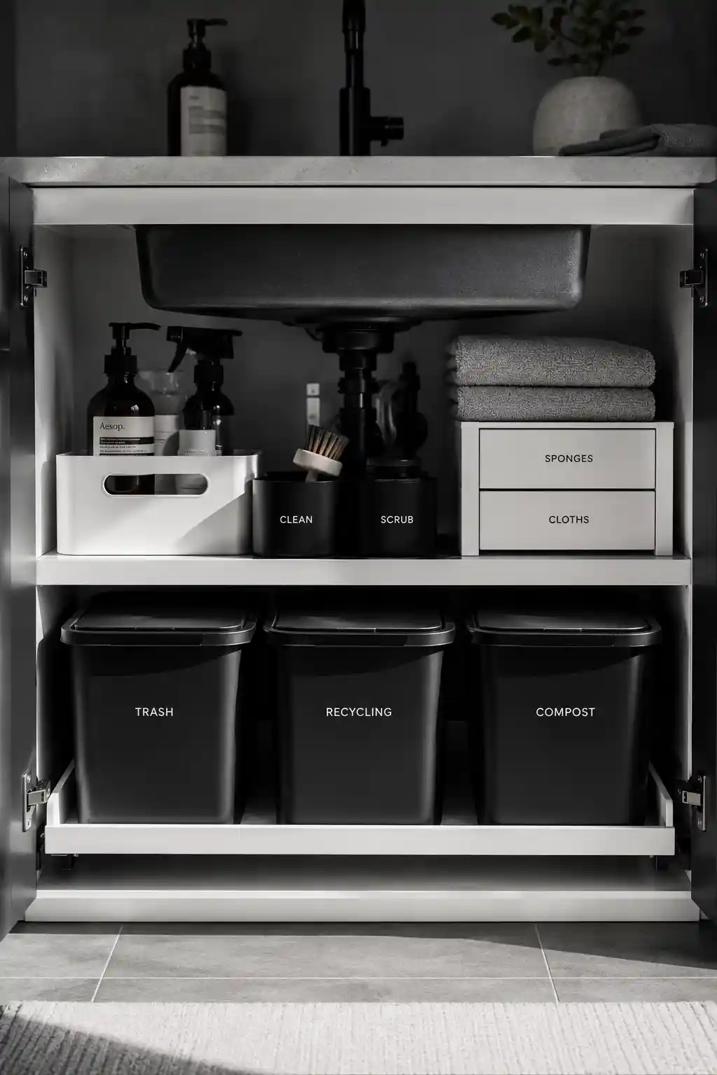 Sleek Monochrome for High-Contrast Design