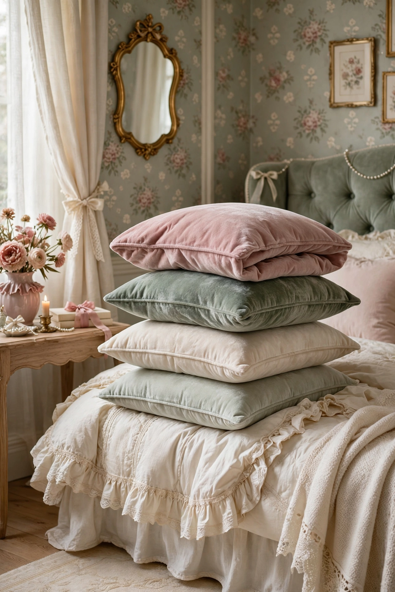 Plush Velvet Accent Pillows