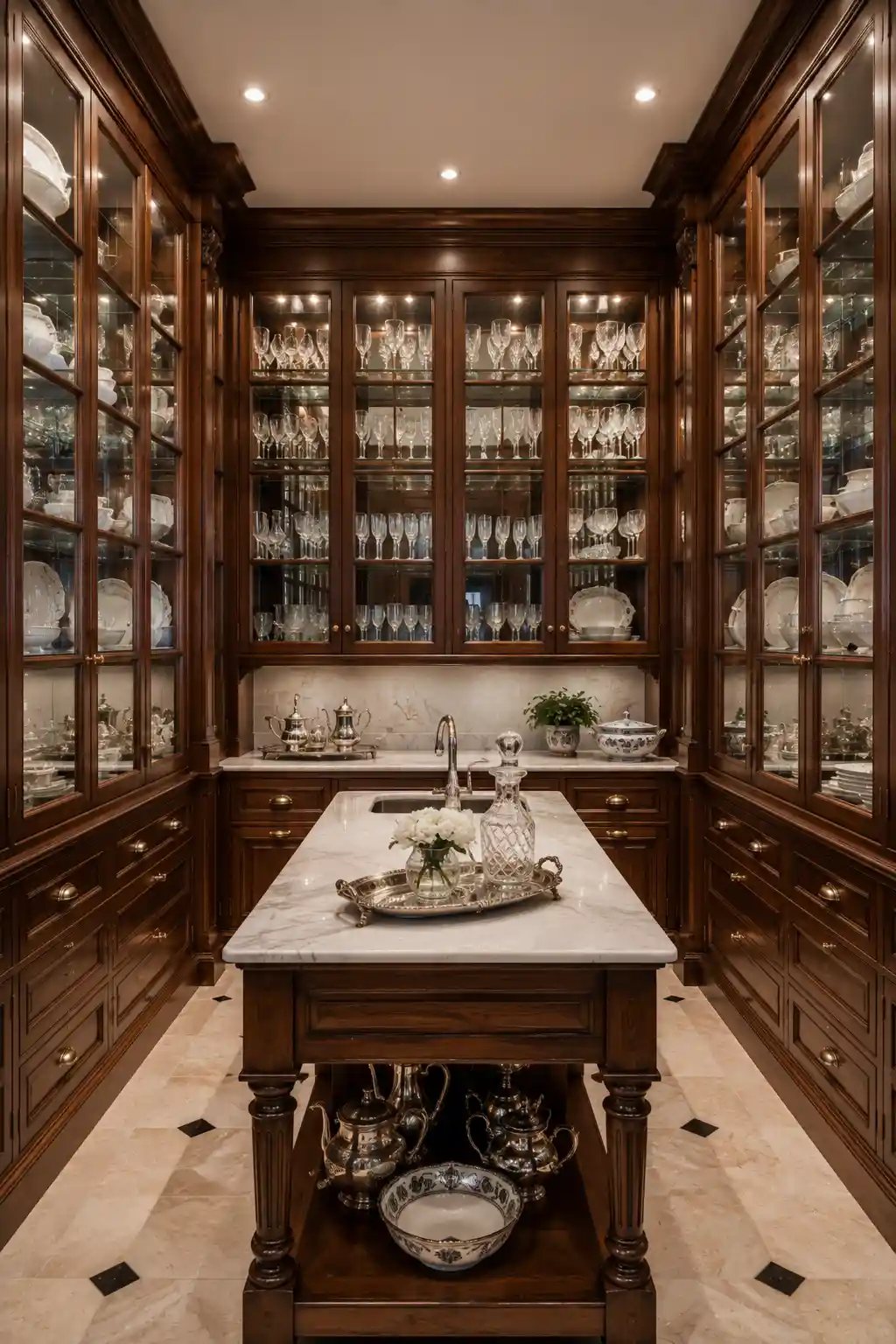 Stately Butler's Pantry Symmetry