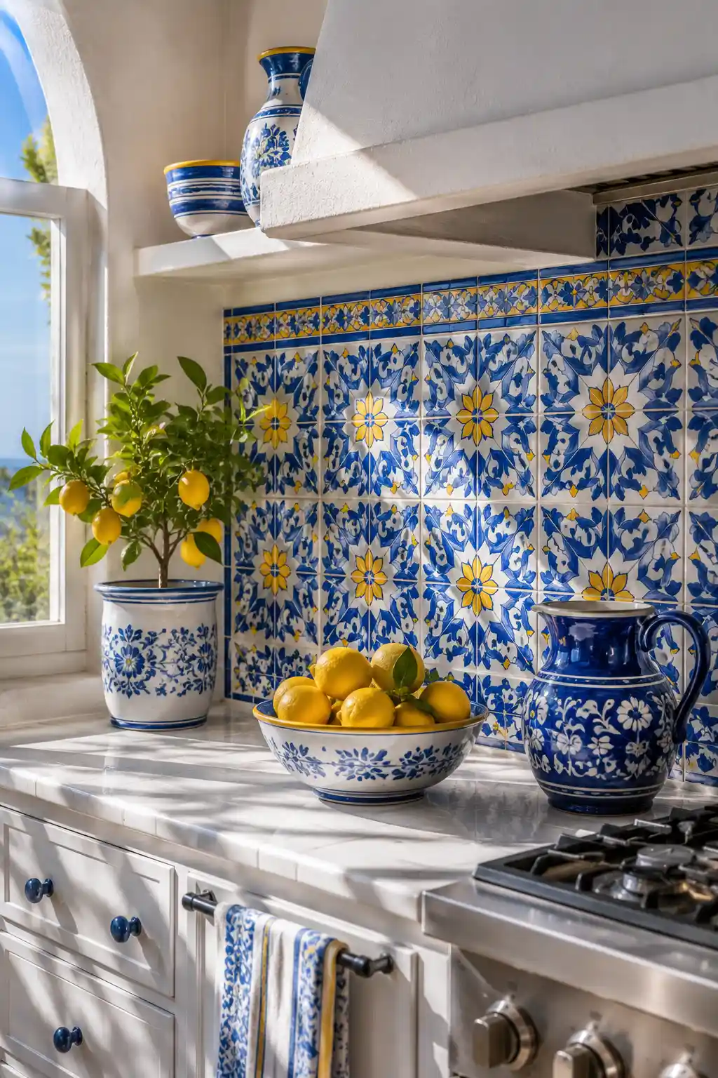 Colorful Mediterranean Patterned Mosaics