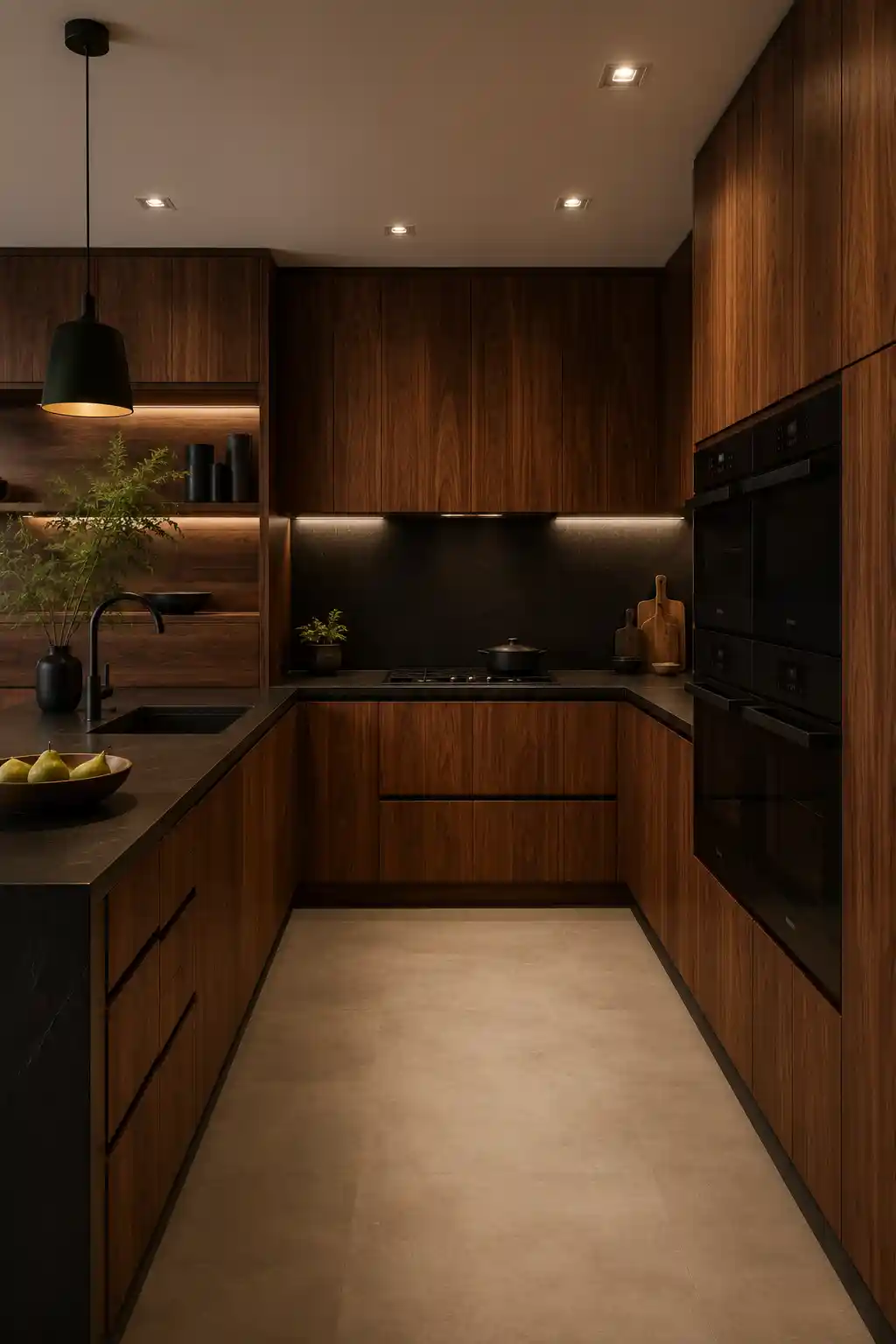 Architectural Dark Wood Wrap