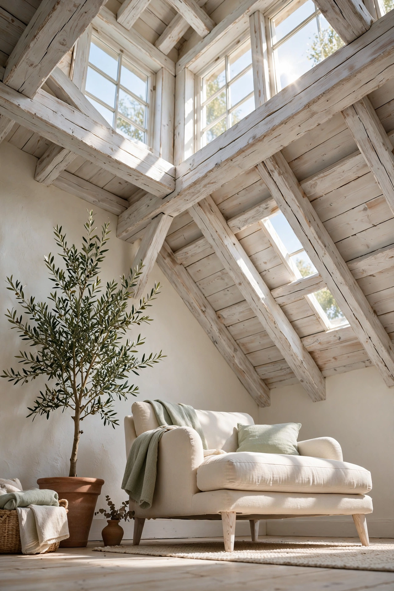 Natural Wood Beams and Airiness