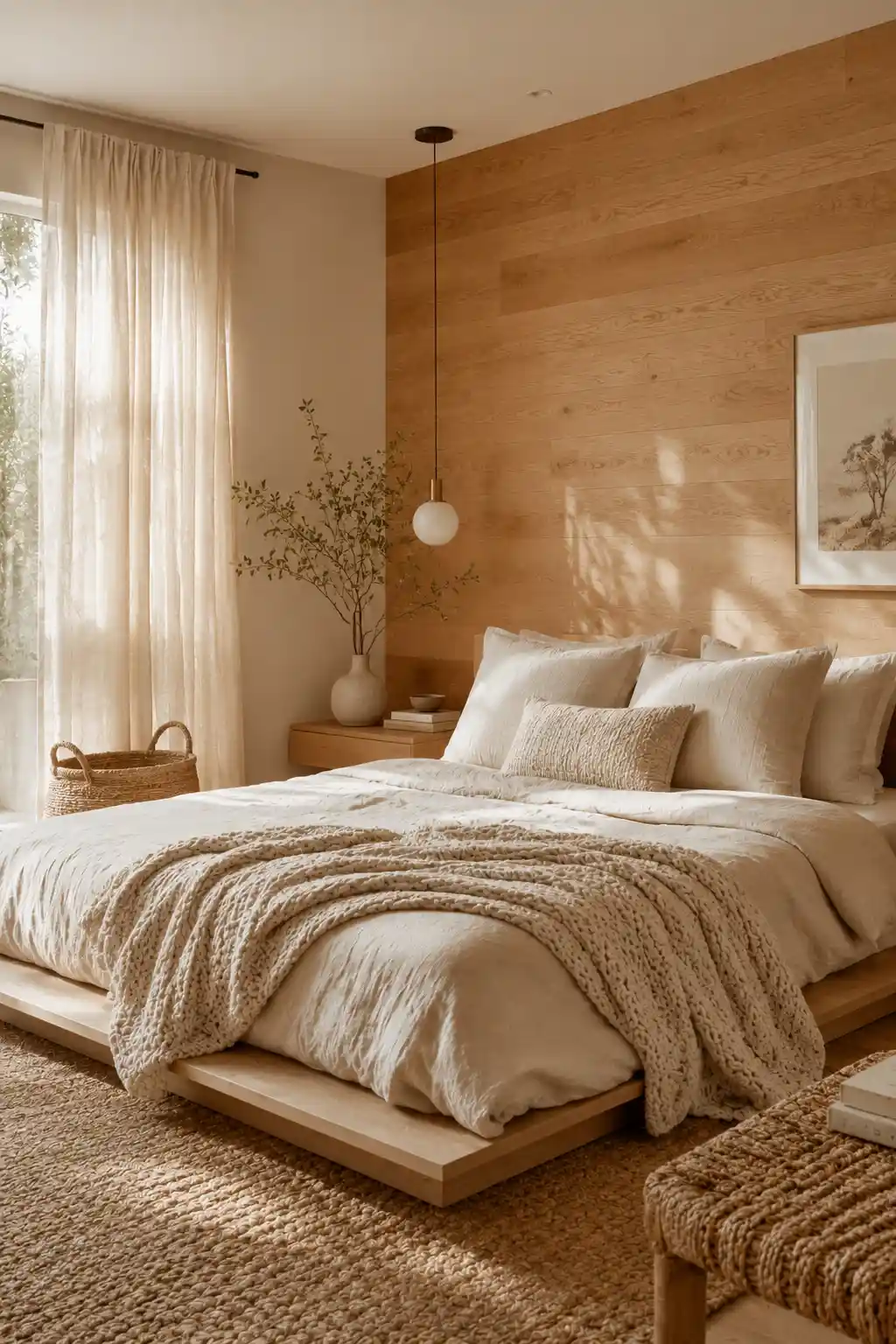 Warm Oak and Creamy Textures