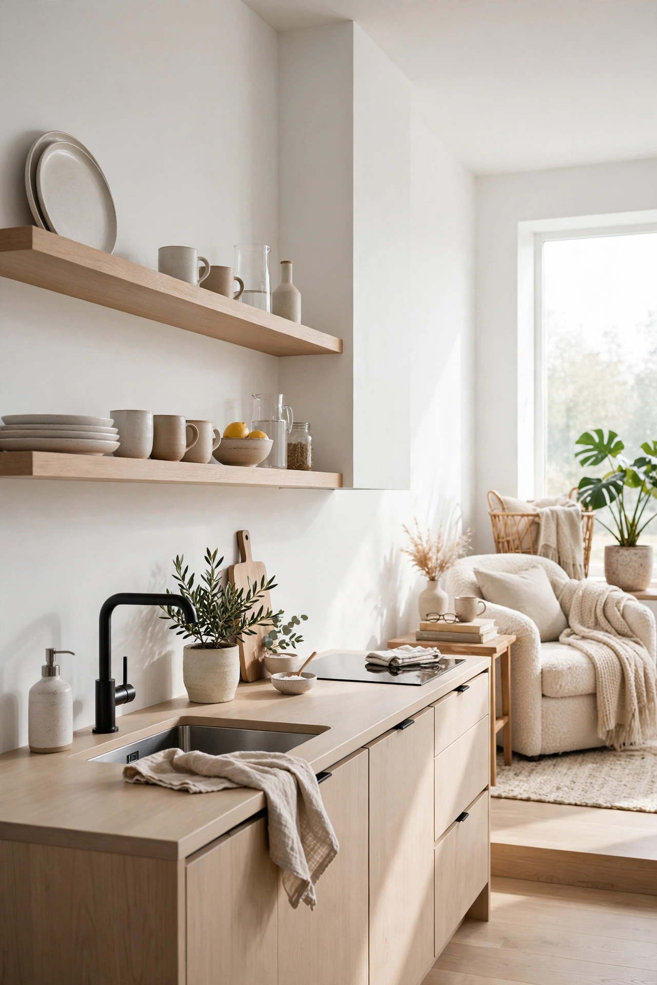Airy Open Shelving
