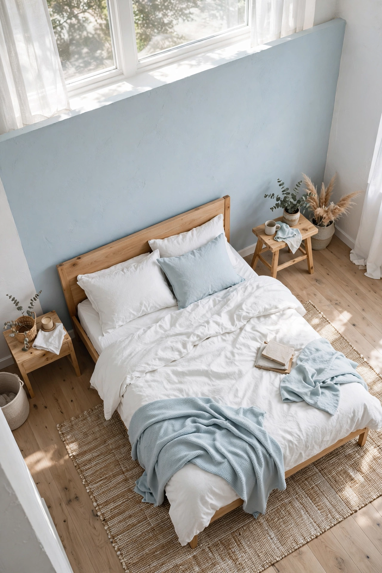 Scandinavian Powder Blue and Oak