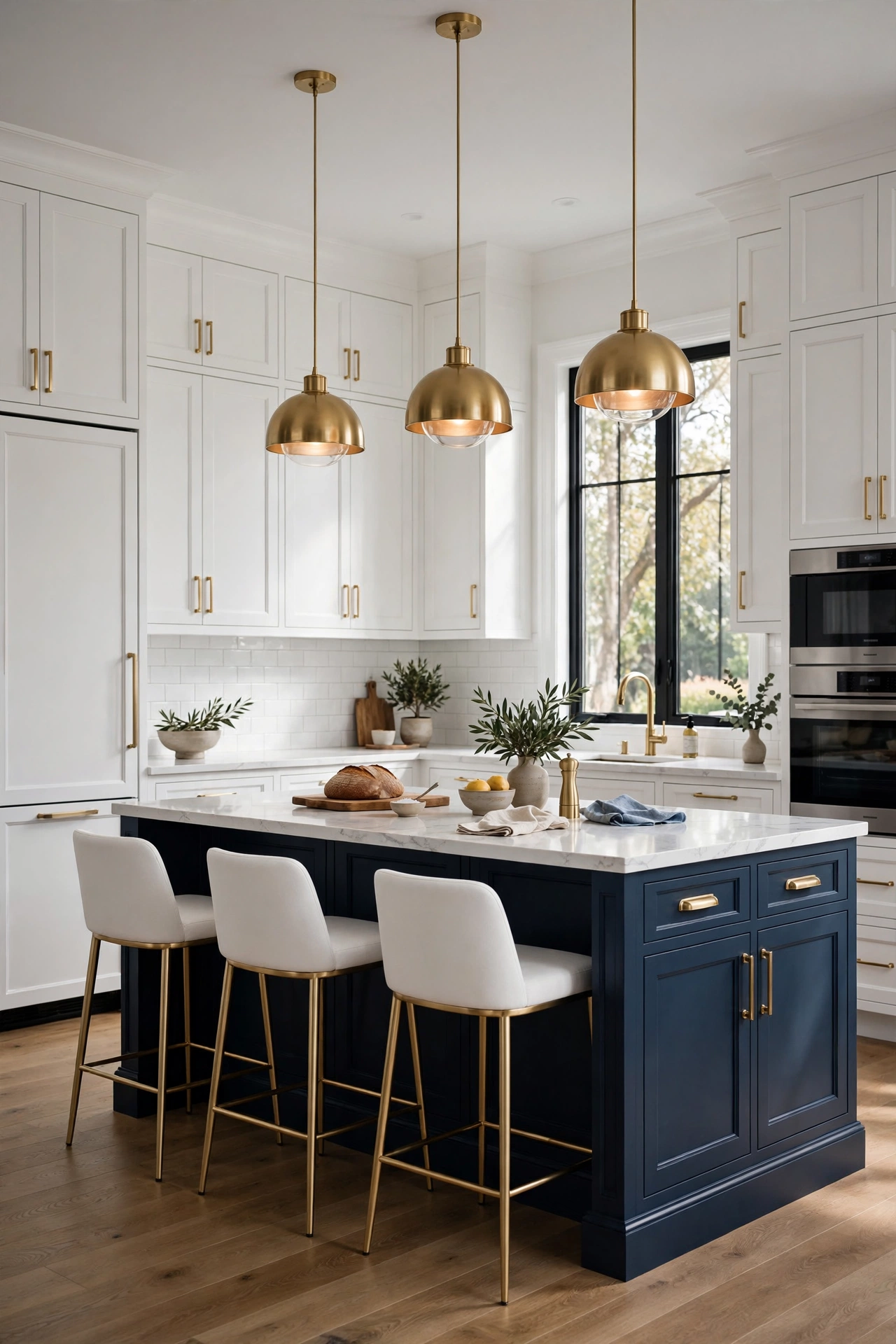 Dramatic Two-Tone Cabinetry