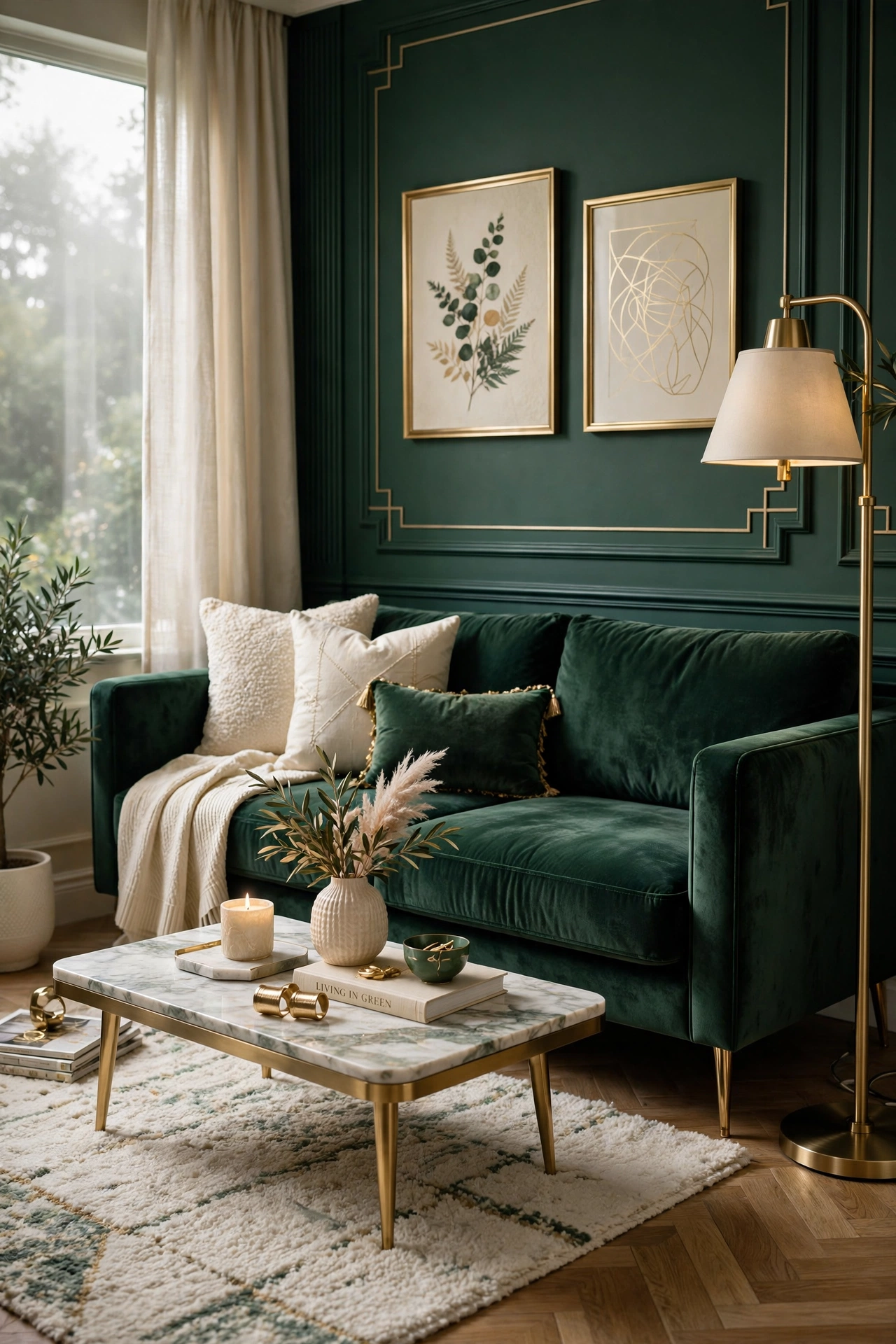 Jewel-Toned Velvet Statement Piece