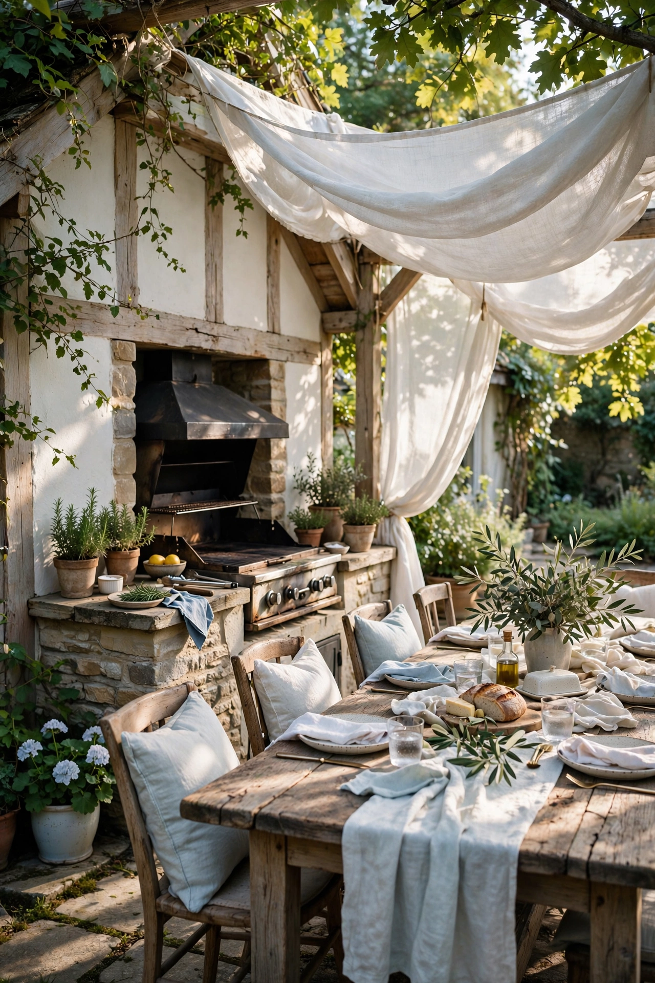 Cozy BBQ Dining Nooks