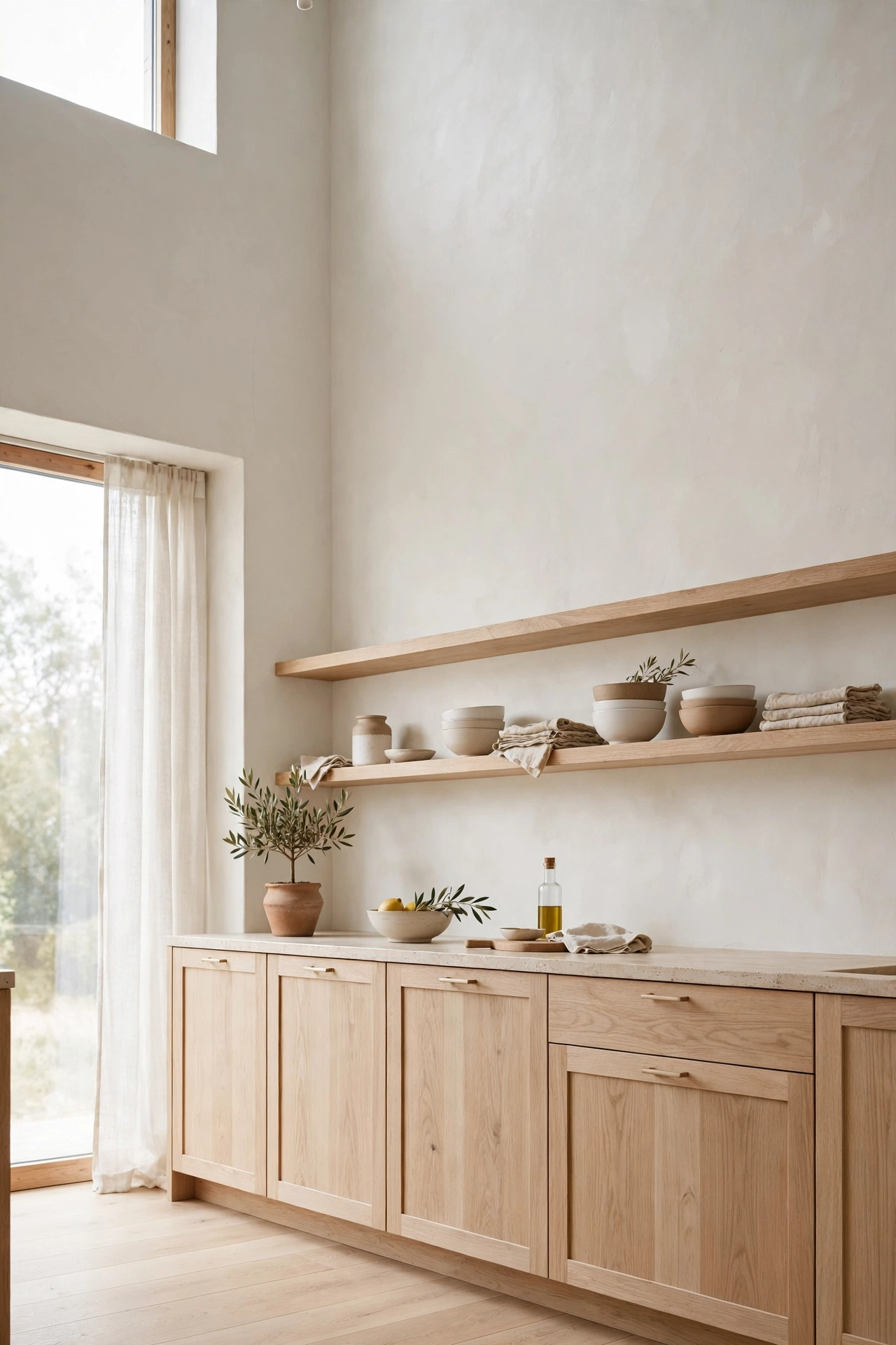 Airy White Oak Accents